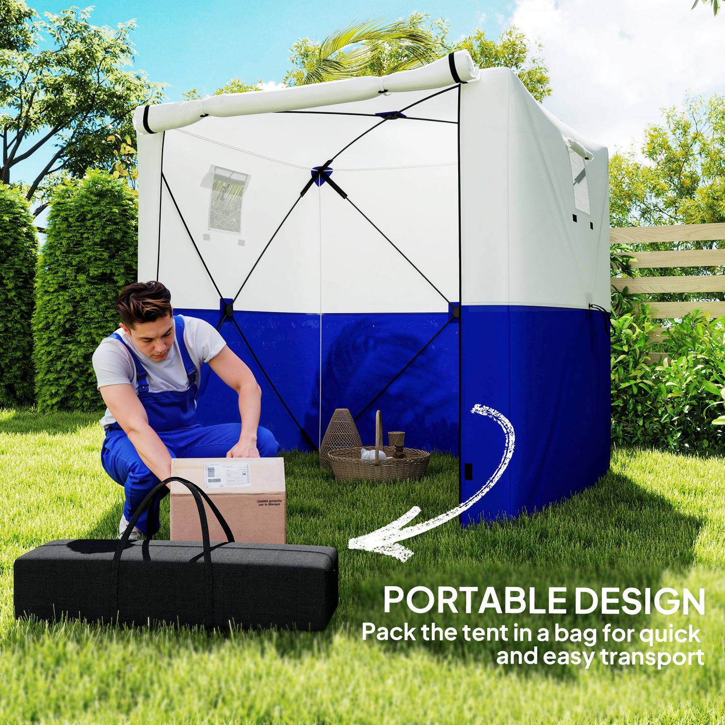 2 x 2m Pop-Up Gazebo, with Accessories