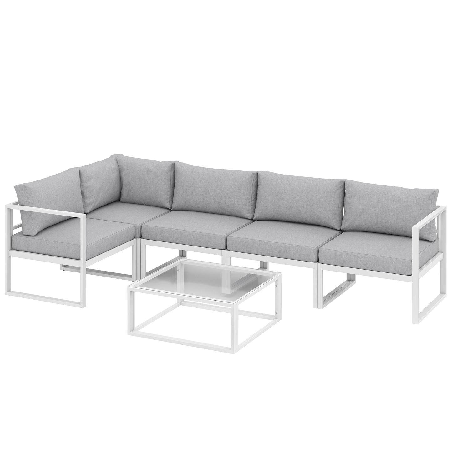 5 Seater Aluminium Garden Furniture Set
