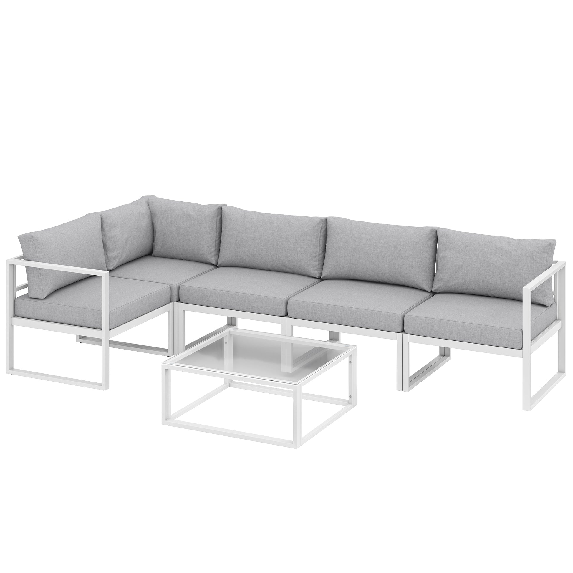 5 Seater Aluminium Garden Furniture Set