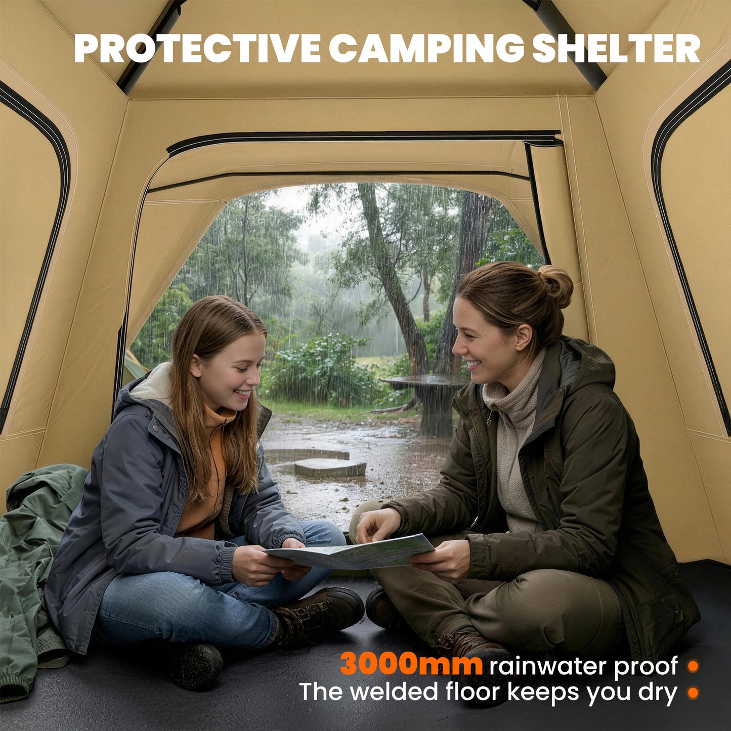 Pop Up Tent 3000mm Waterproof Camping Tents