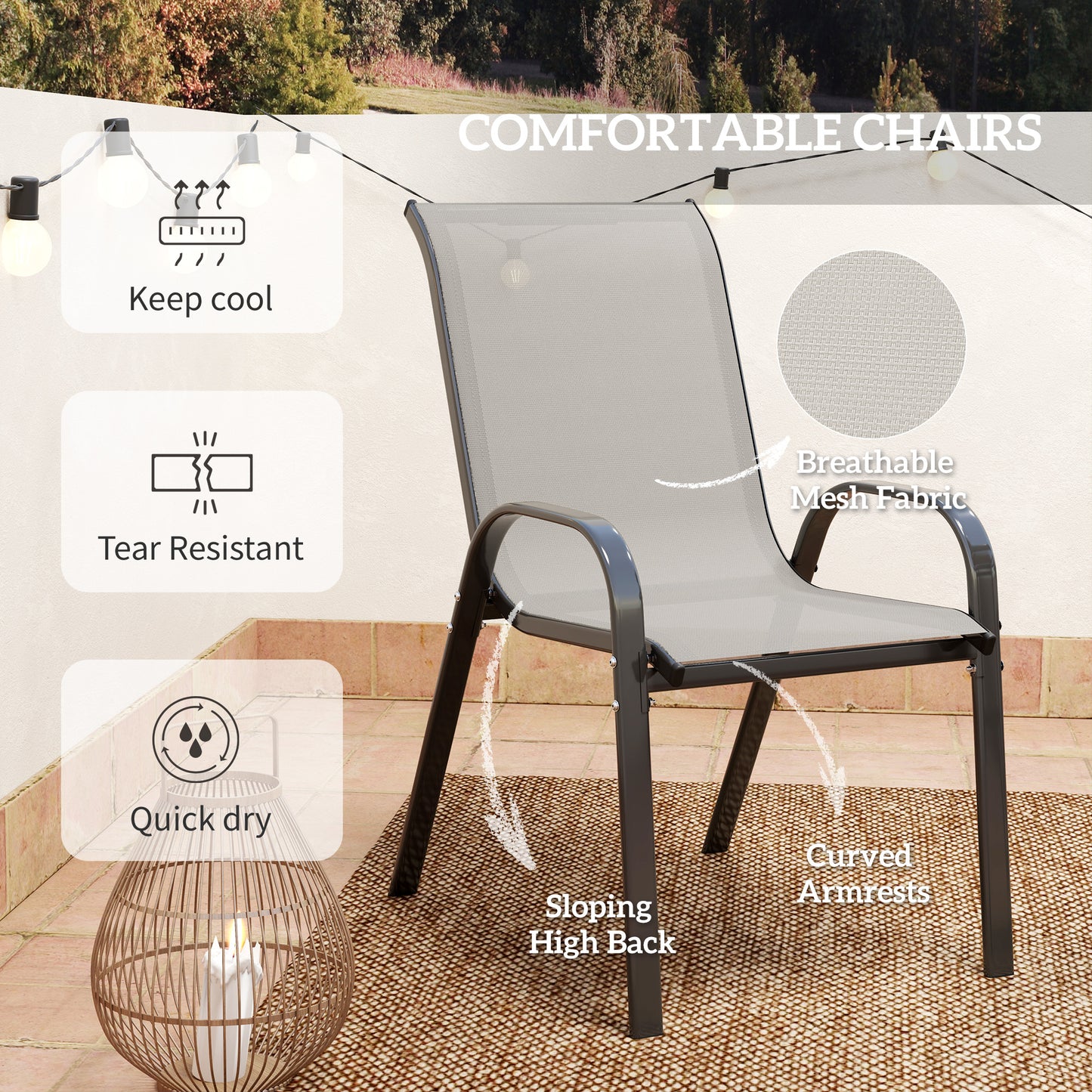 Three-Piece Outdoor Garden Set