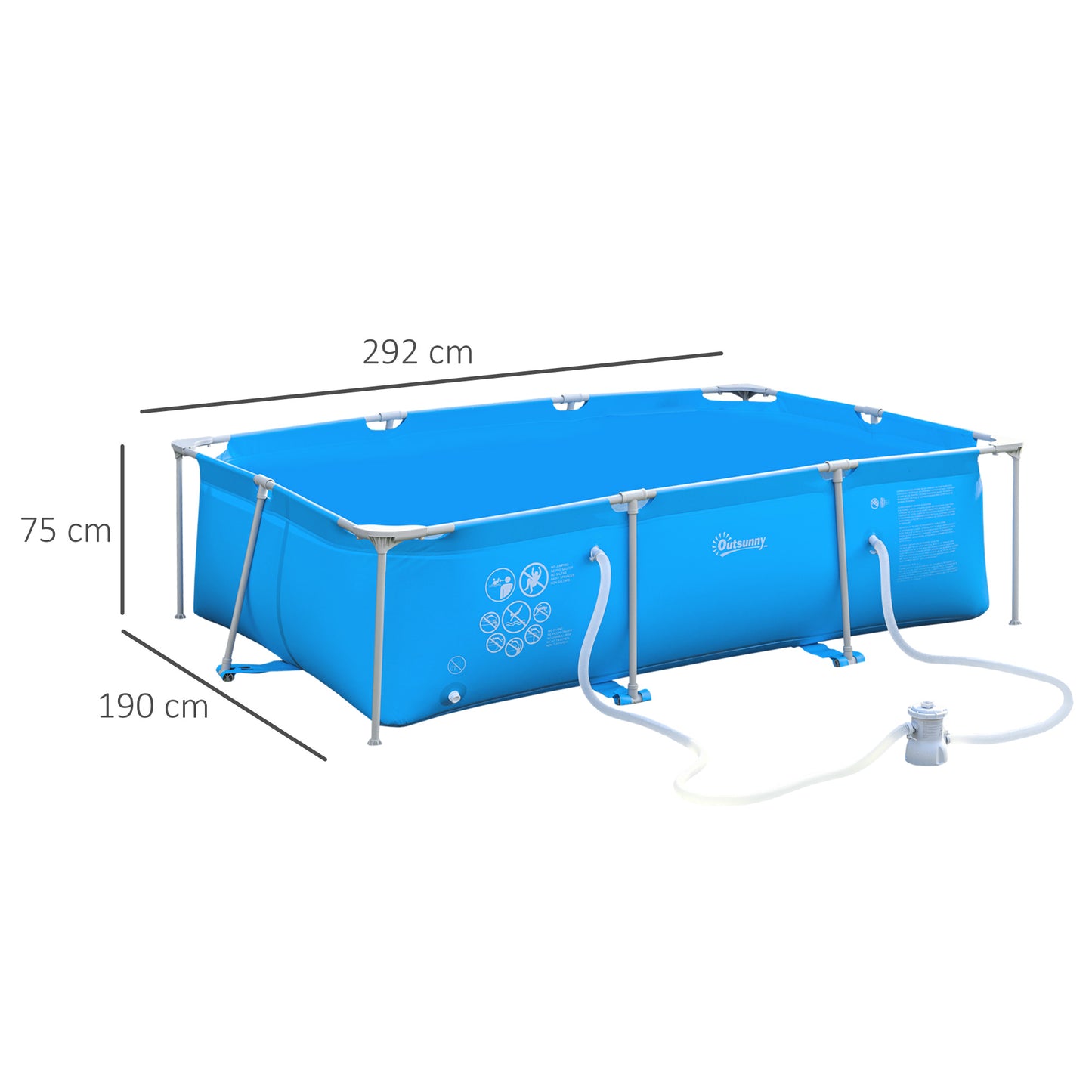 Steel Frame Pool with Filter Pump, Filter Cartridge