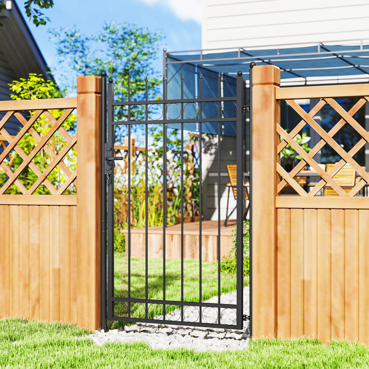 Galvanised Steel Garden Gate