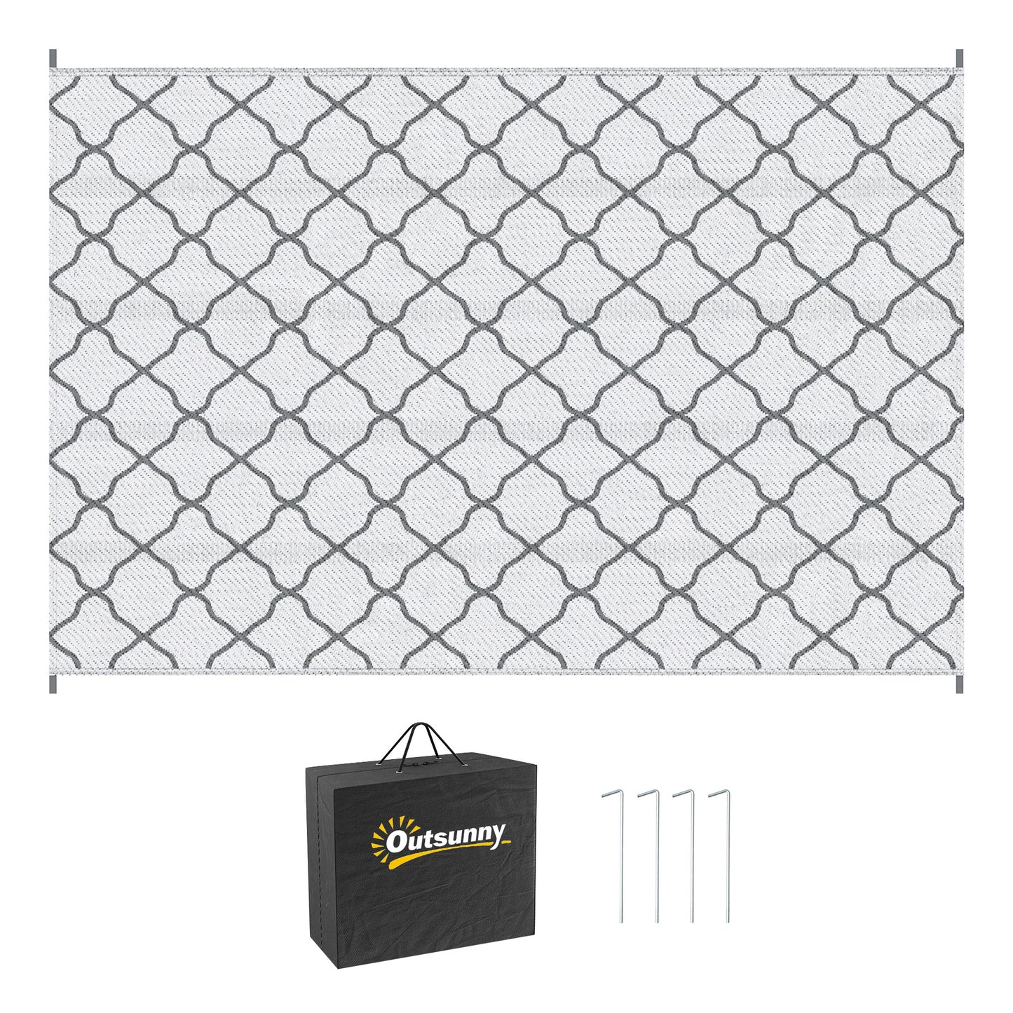 Reversible Outdoor Rug with Carry Bag