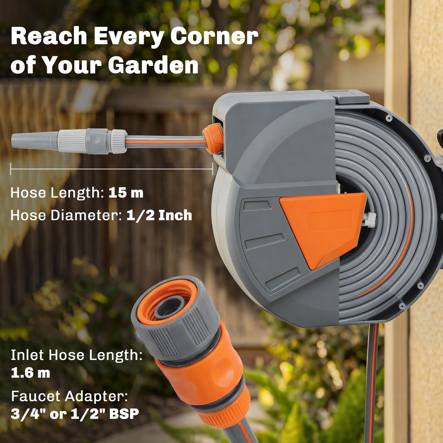 Retractable Hose Reel Wall Mounted (3)