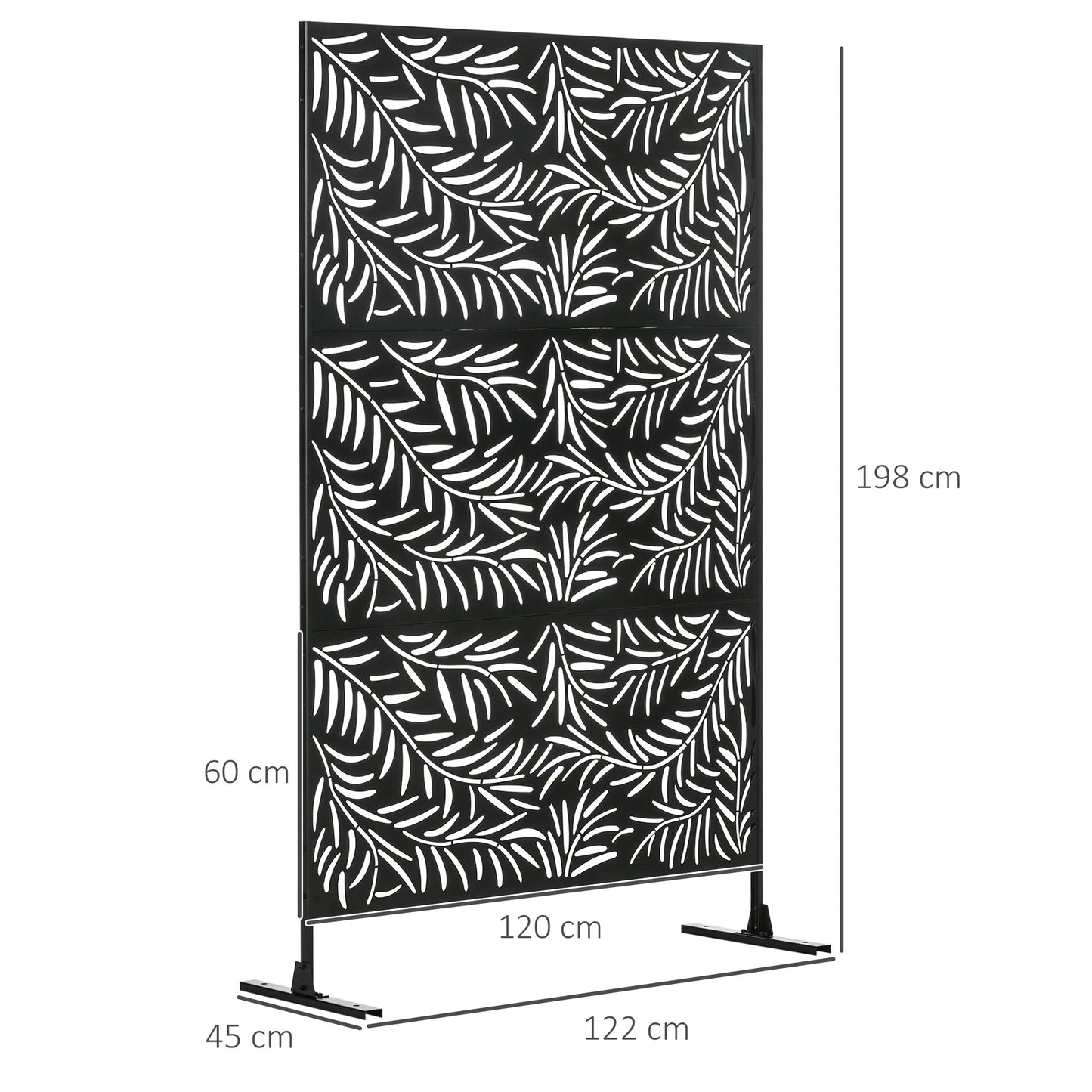 Decorative Privacy Screen with Stand