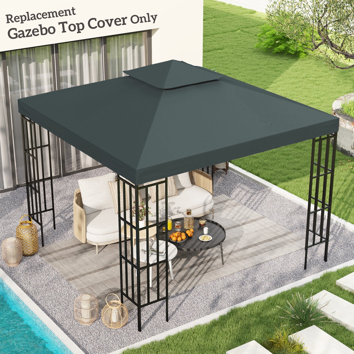 Gazebo Roof Replacement, for 3 x 3(m) Frames