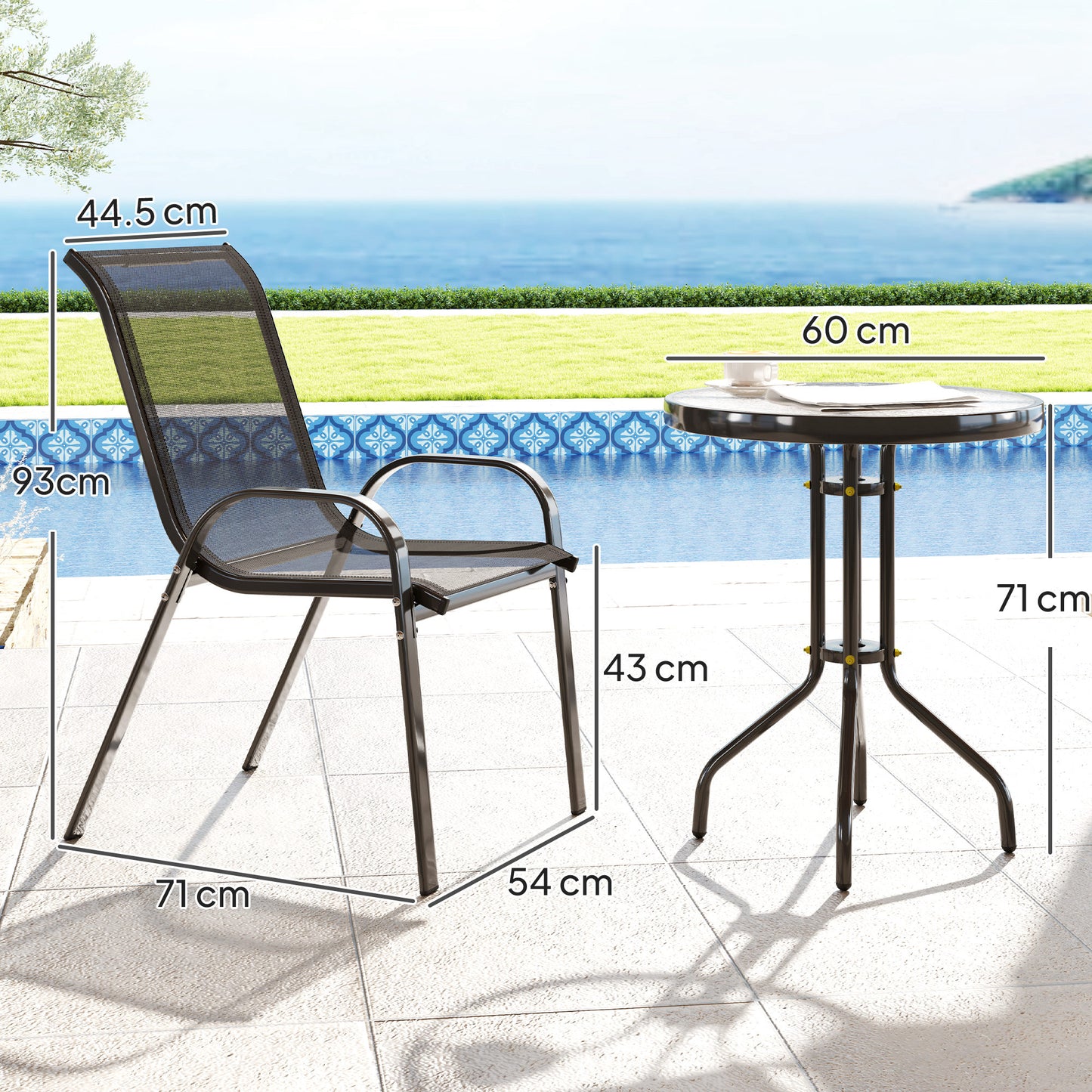 Three-Piece Outdoor Garden Set