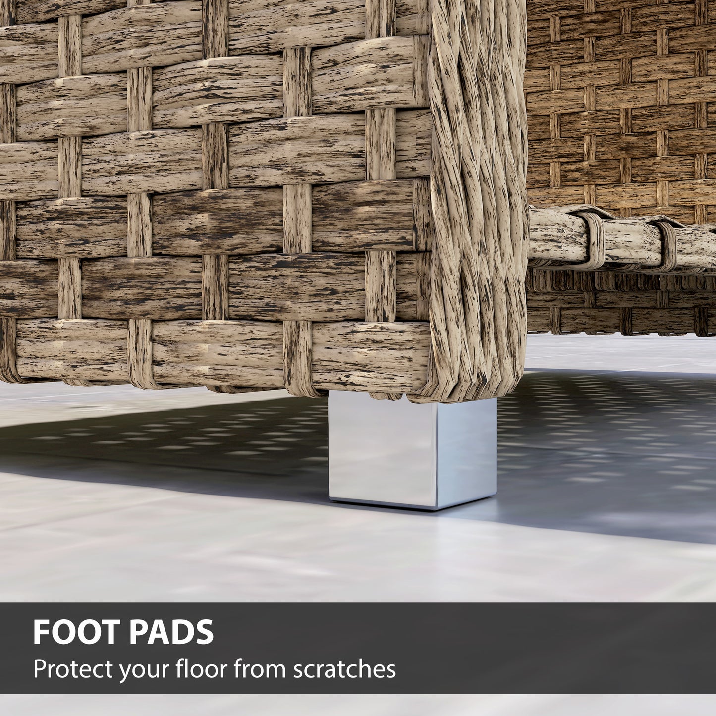Outdoor Coffee Table with Storage Shelf