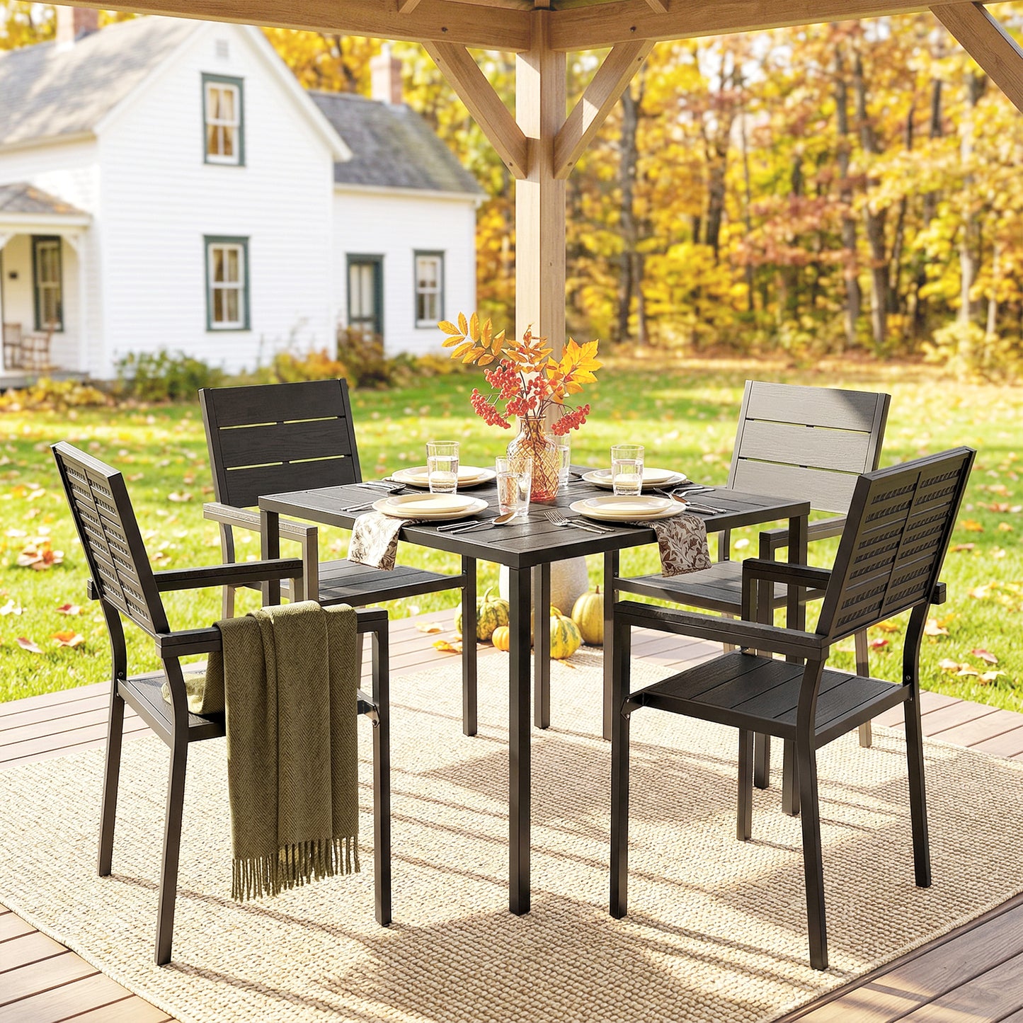 5 Pieces Garden Dining Set