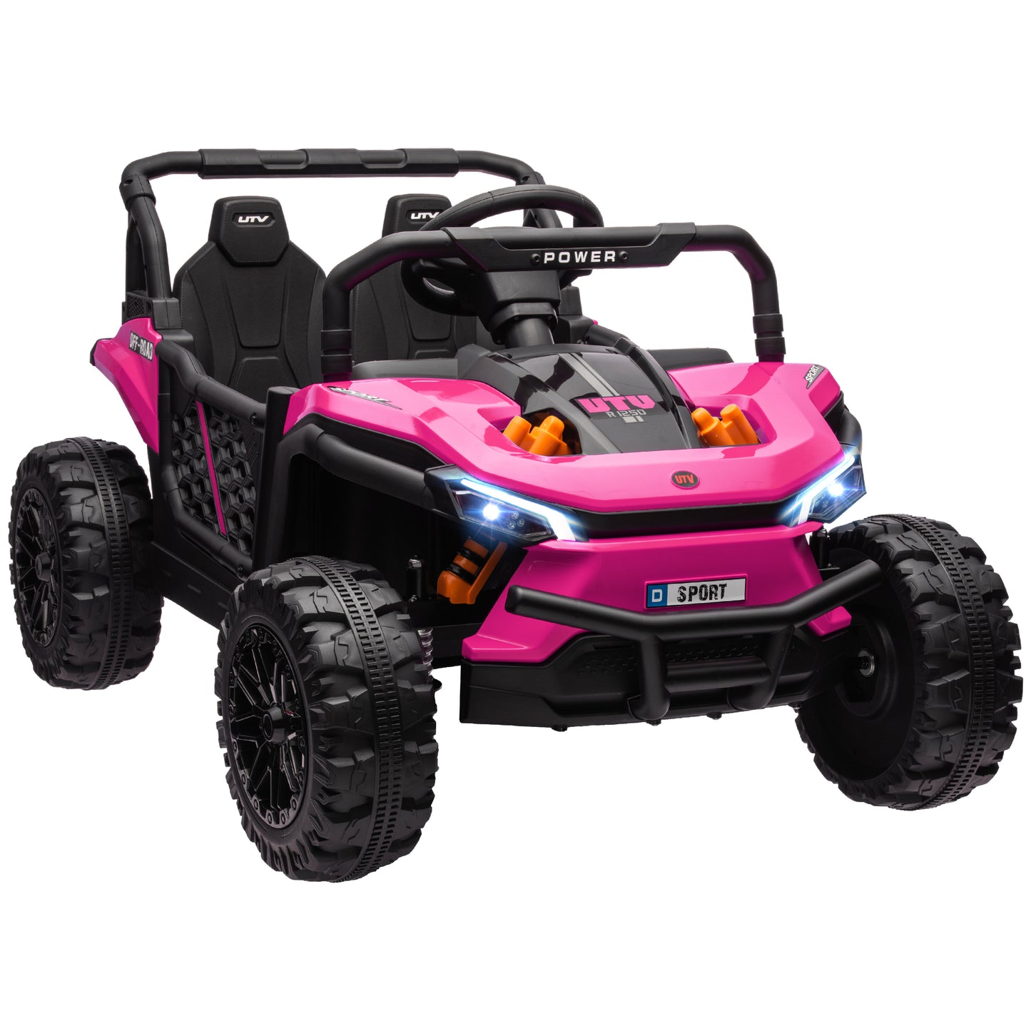 12V Battery Powered Ride on Truck w/ Remote, Four Suspension Wheels