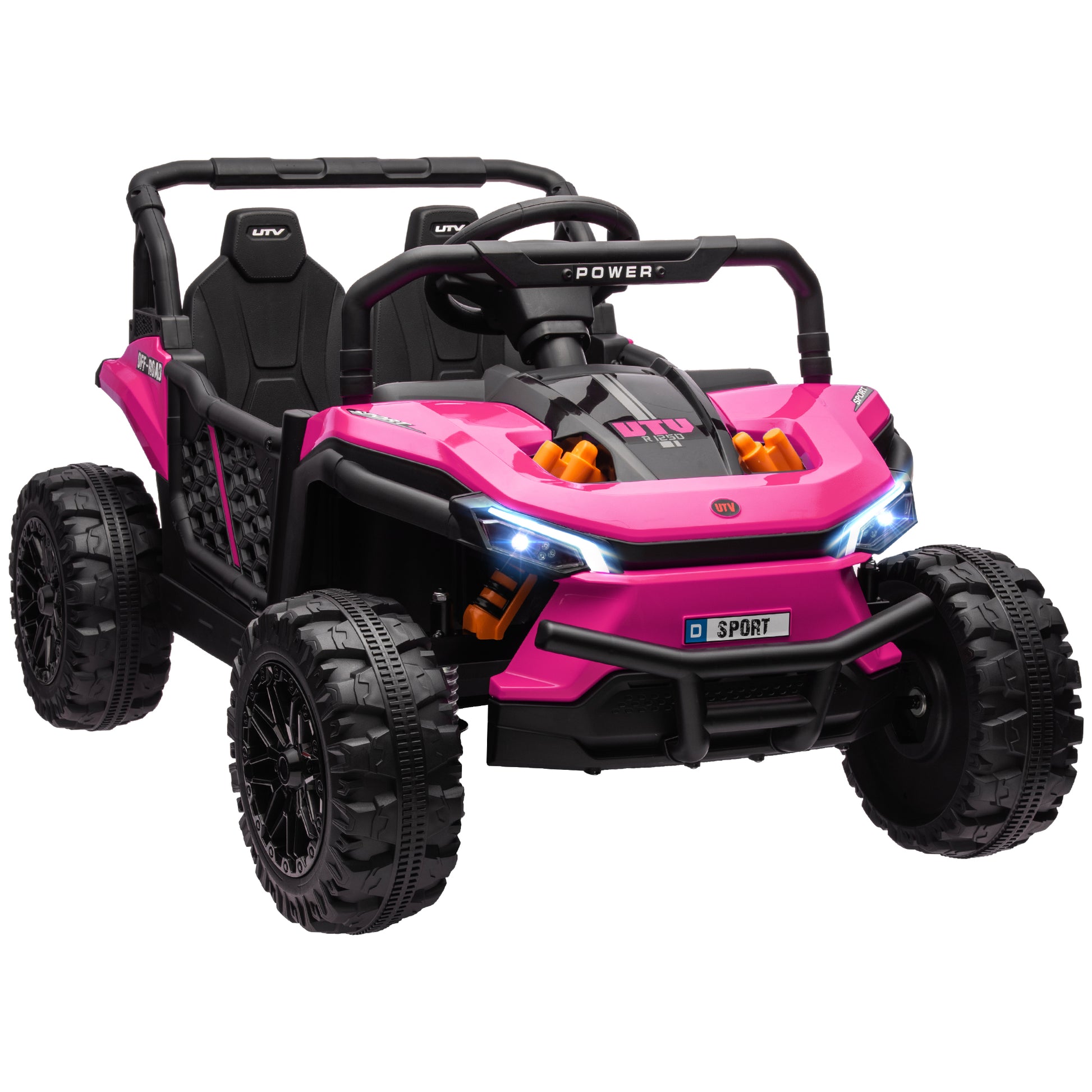 12V Battery Powered Ride on Truck w/ Remote, Four Suspension Wheels