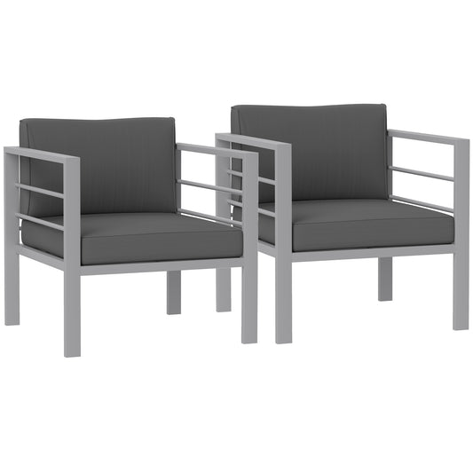 Garden Sofa Set of 2, All-Weather Garden Sofa Set