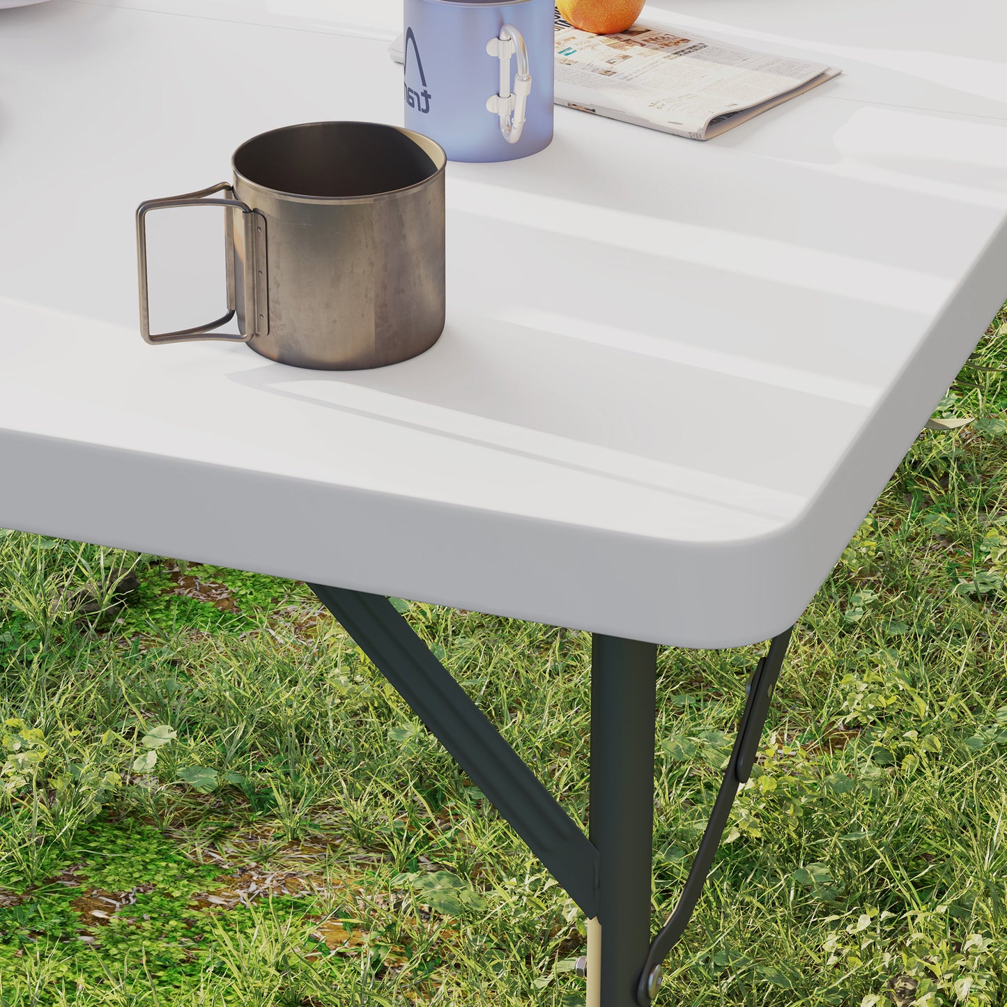34/74cm Folding Camping Table, with Handle