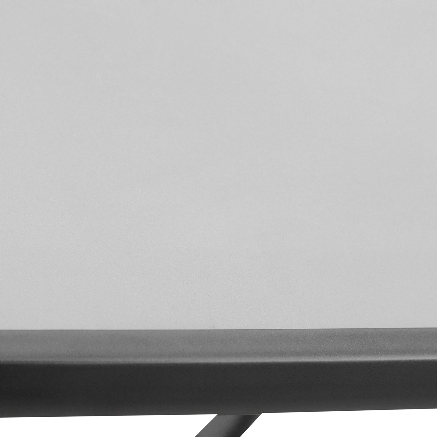 Square Garden Table, Outdoor Coffee Table with Tempered Glass Top