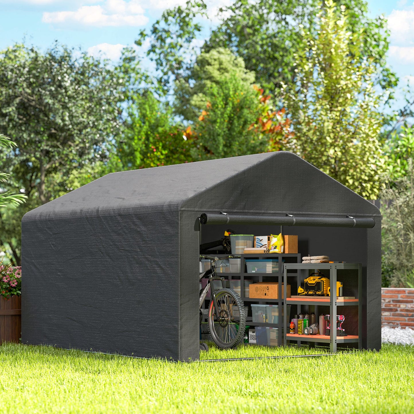 6.6 x 7.8ft Outdoor Garden Storage Shed