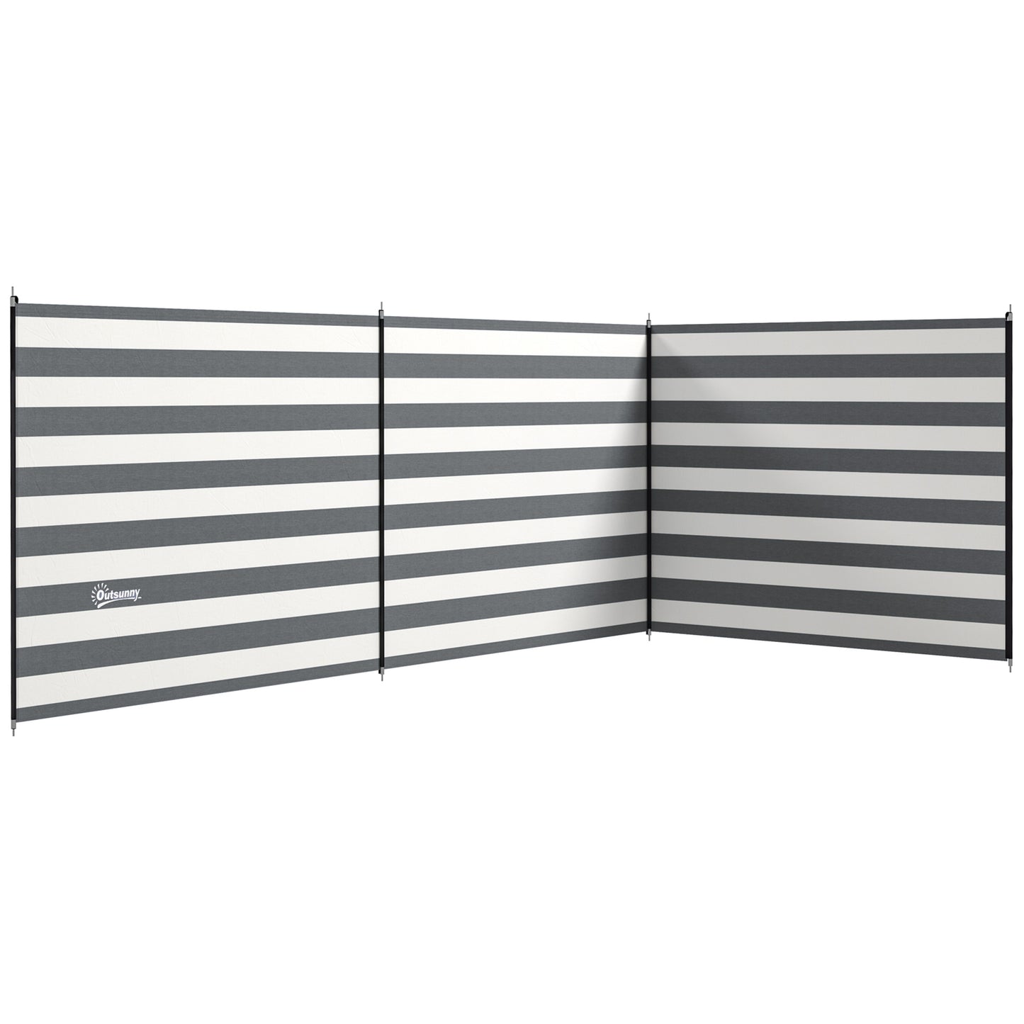 4 Pole Camping Windbreaks, Beach Wind Shield Shelter with Carry Bag