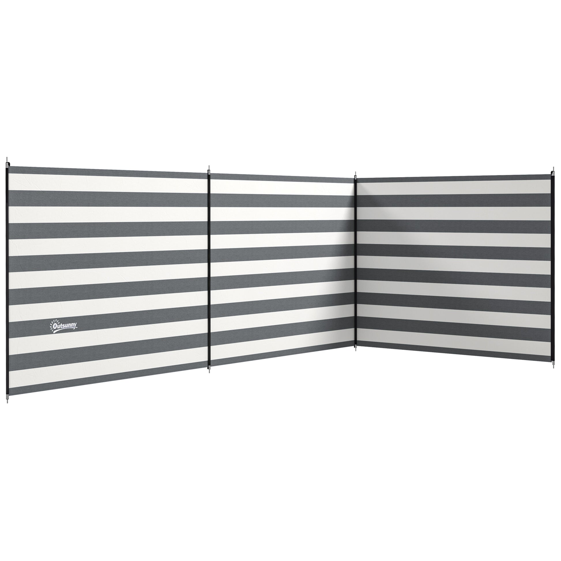 4 Pole Camping Windbreaks, Beach Wind Shield Shelter with Carry Bag