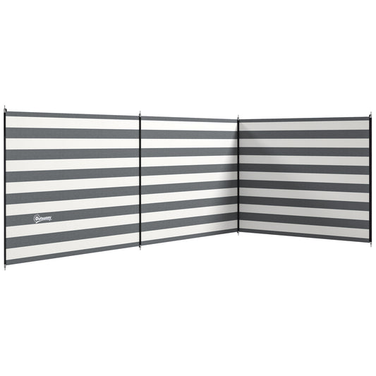 4 Pole Camping Windbreaks, Beach Wind Shield Shelter with Carry Bag