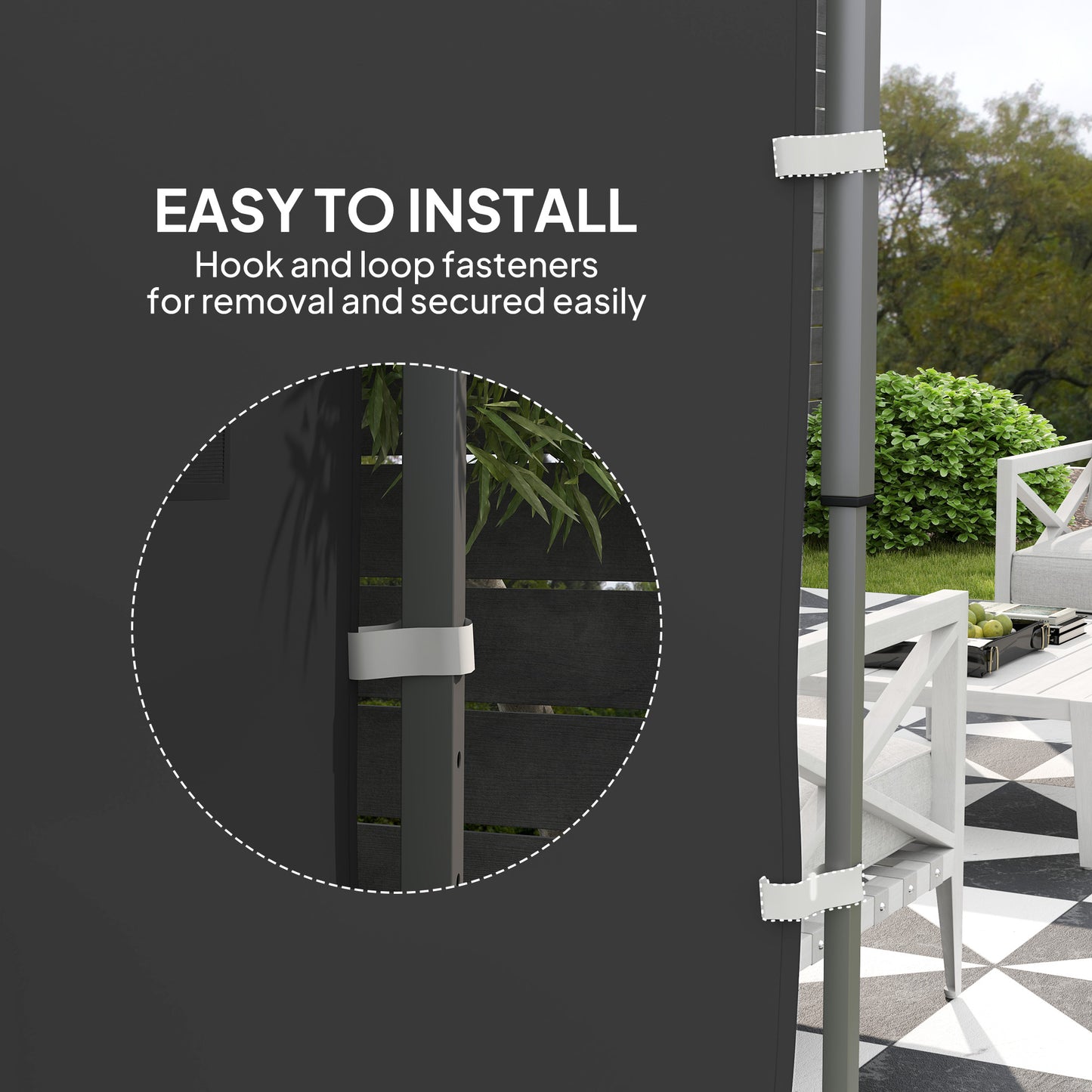 195 x 295cm Replacement Gazebo Sidewall