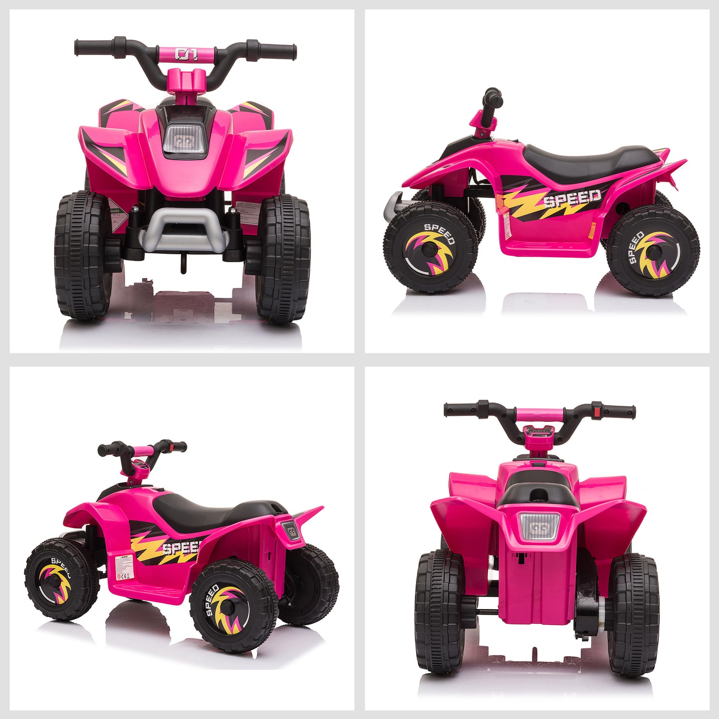 6V Kids Electric Ride on Car ATV Toy Quad Bike Four Big Wheels w/