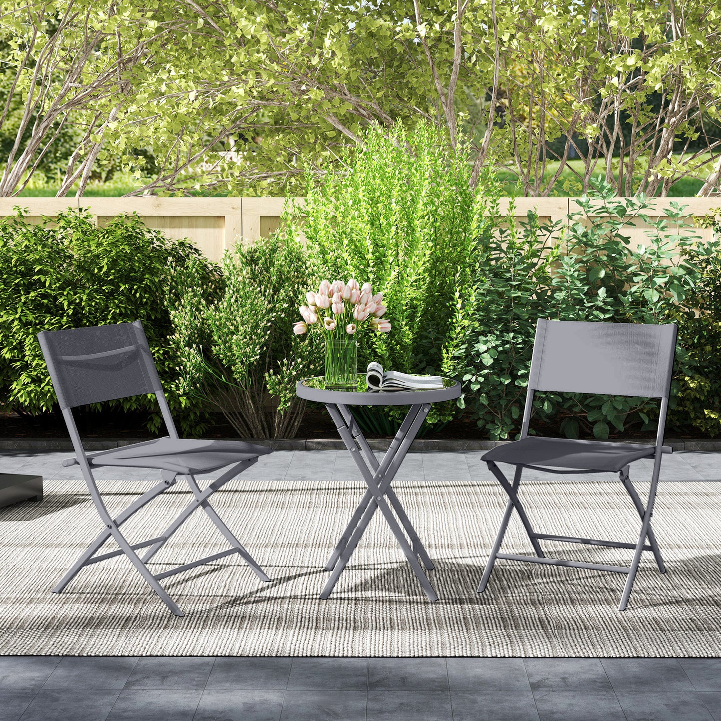 3 Pieces Outdoor Bistro Set (1)