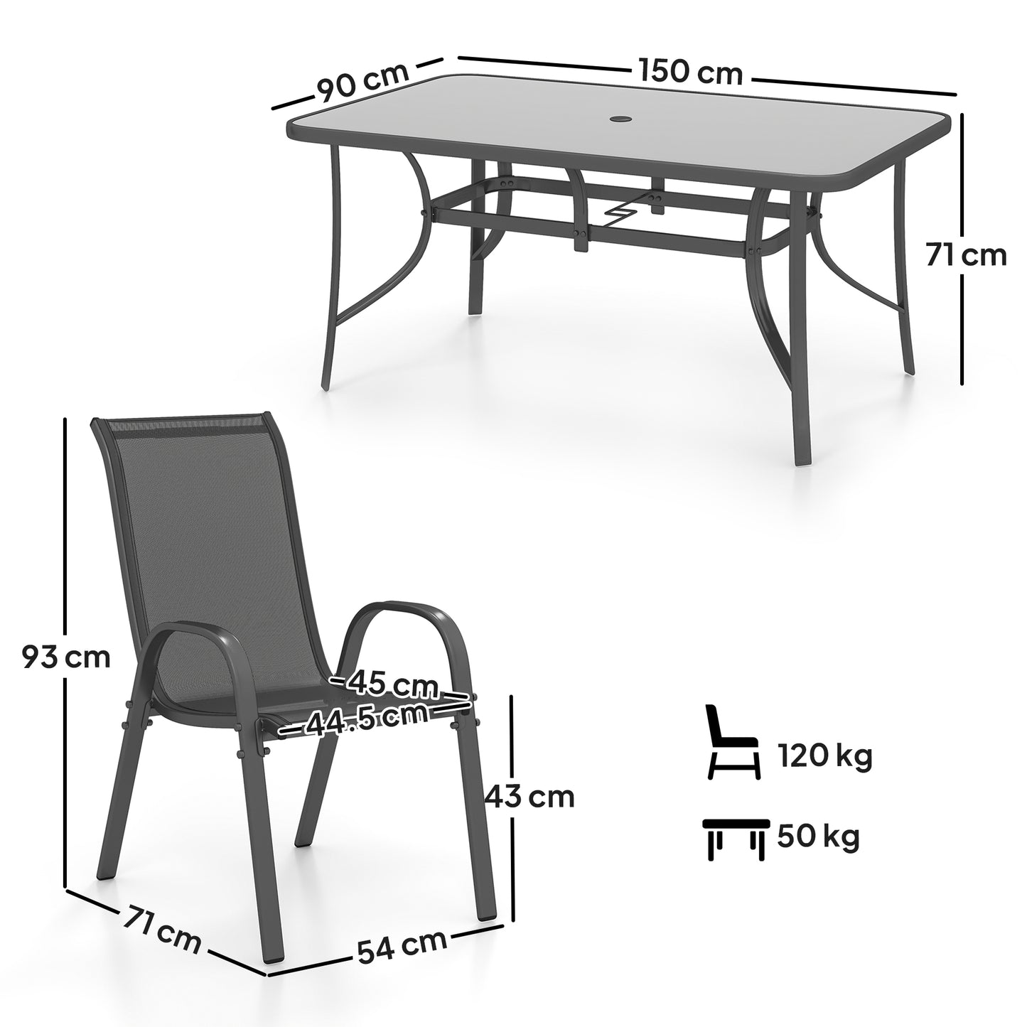 Seven-Piece Outdoor Dining Set