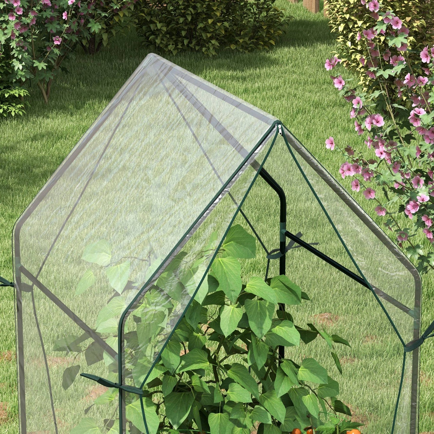Mini Greenhouse, Garden Tomato Growhouse with 2 Zipped Doors