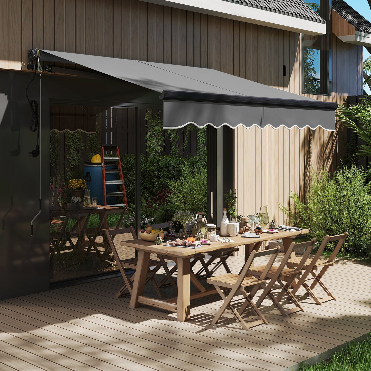 2.5 x 2m Electric Awning with Remote Controller (1)