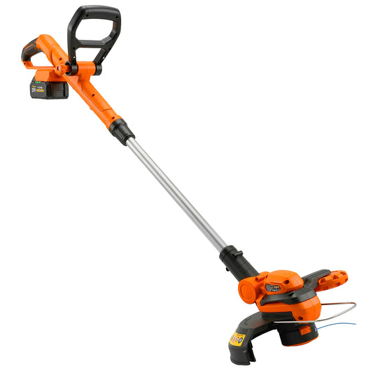 Cordless Strimmer with 2 x 4.0Ah Lithium Batteries & Charger