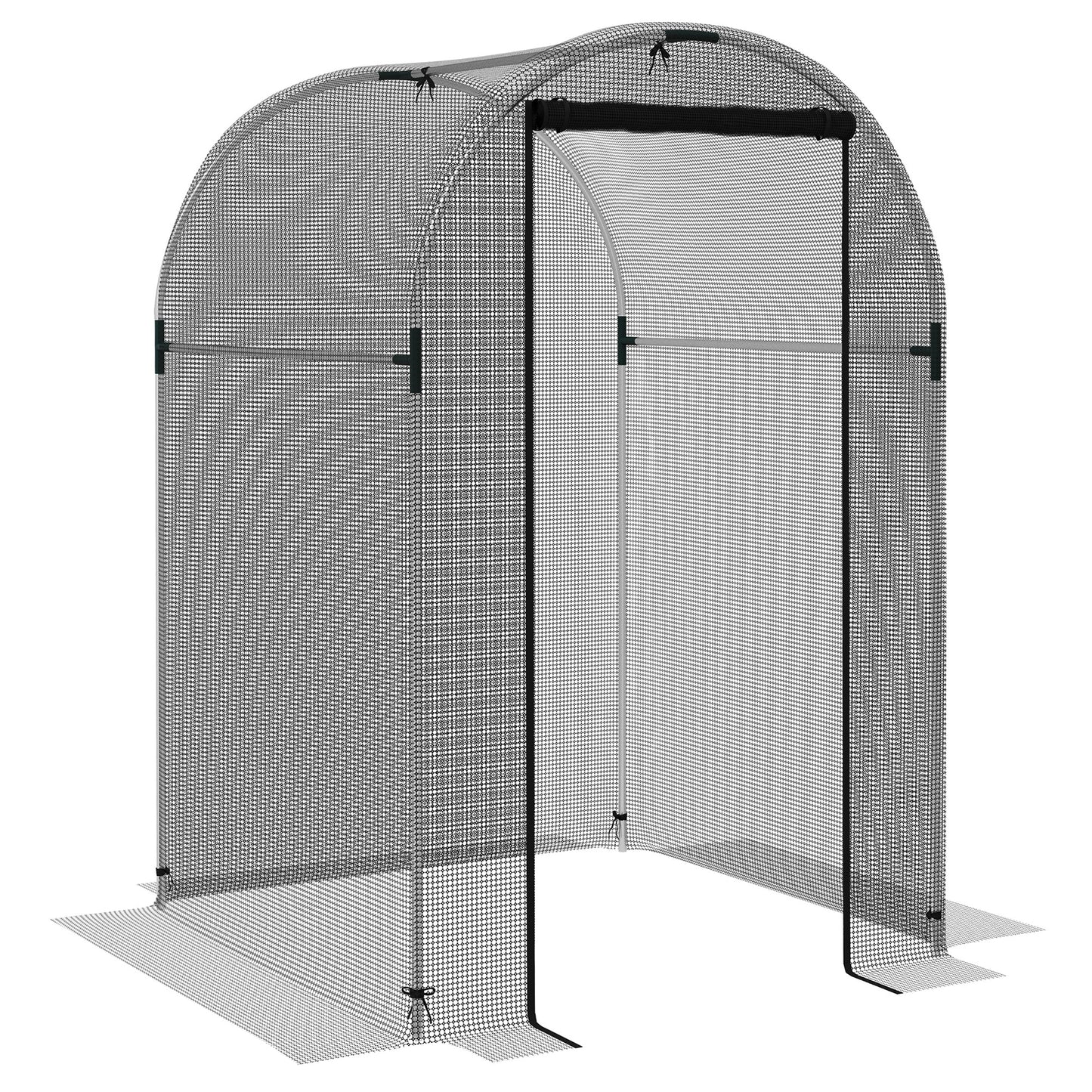 Galvanised Steel Fruit Cage, Plant Protection Tent with Zipped Door (1)