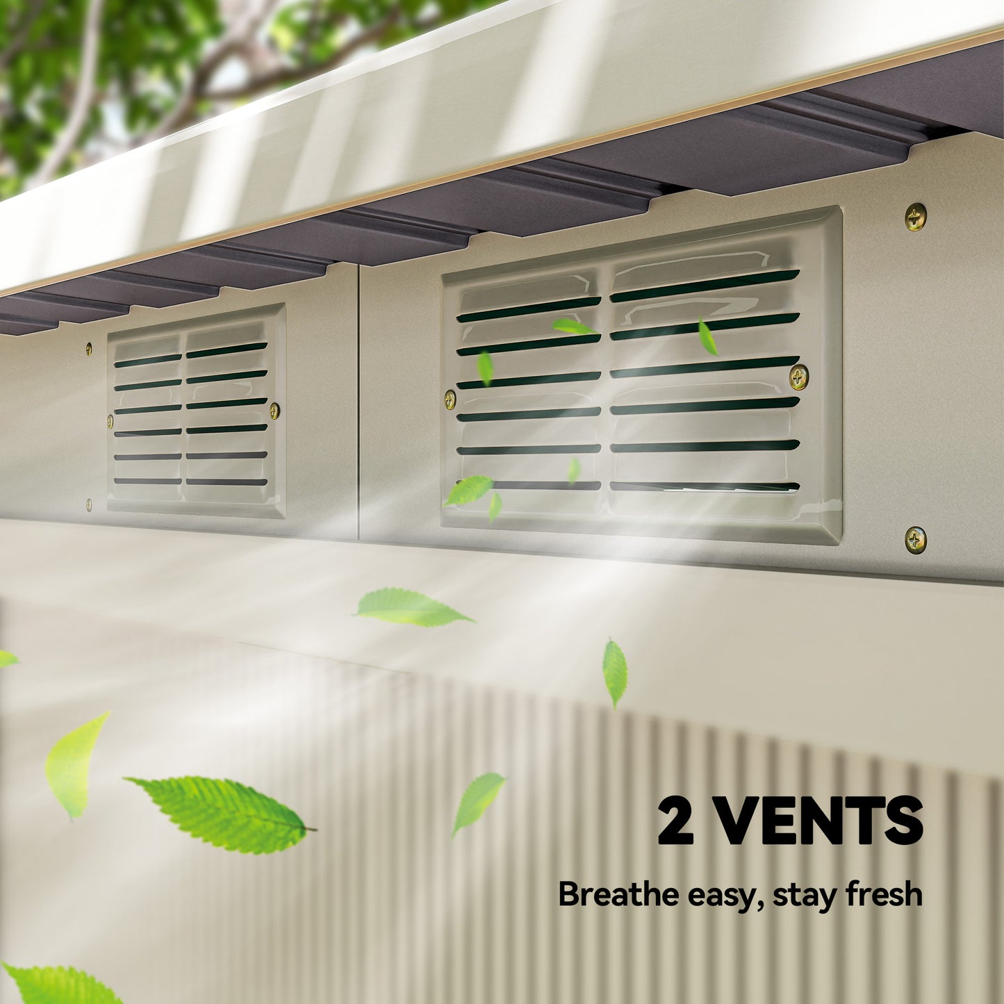 Corrugated Garden Metal Storage Shed Outdoor Equipment Tool Box