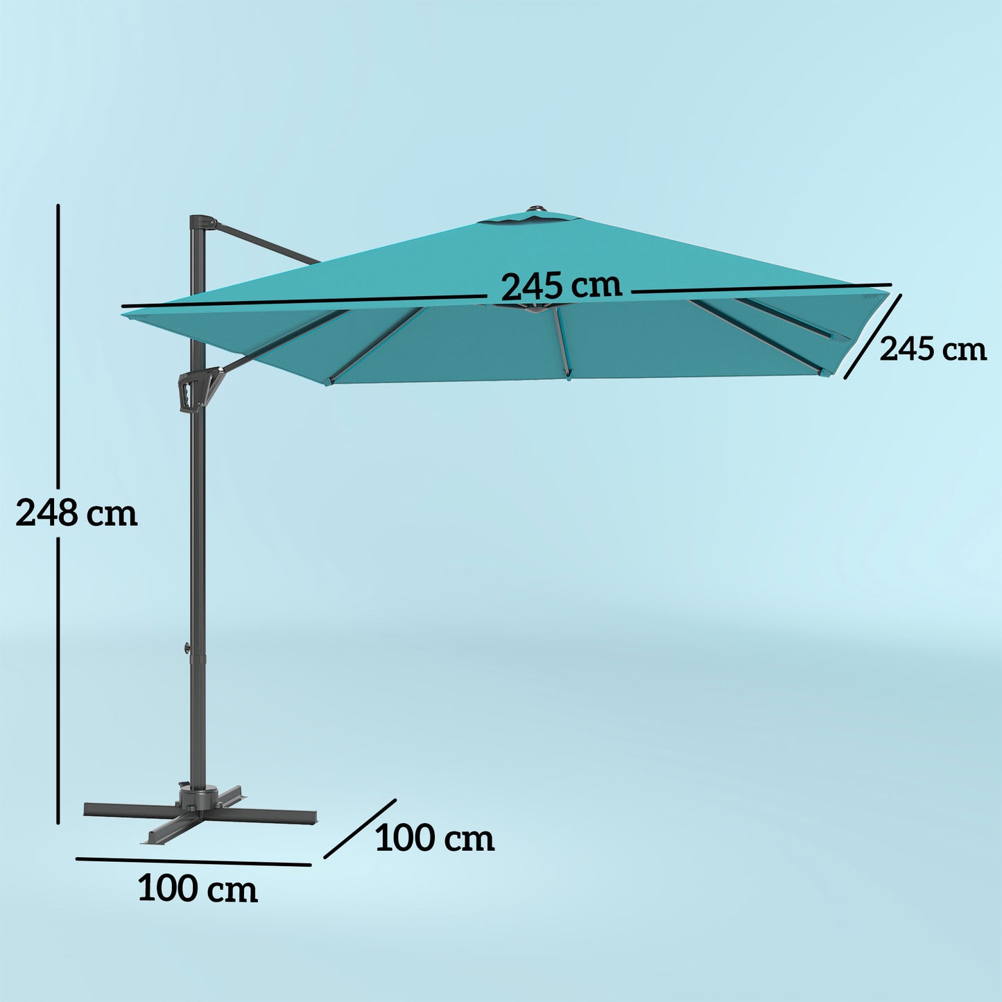 Patio Offset Parasol Umbrella