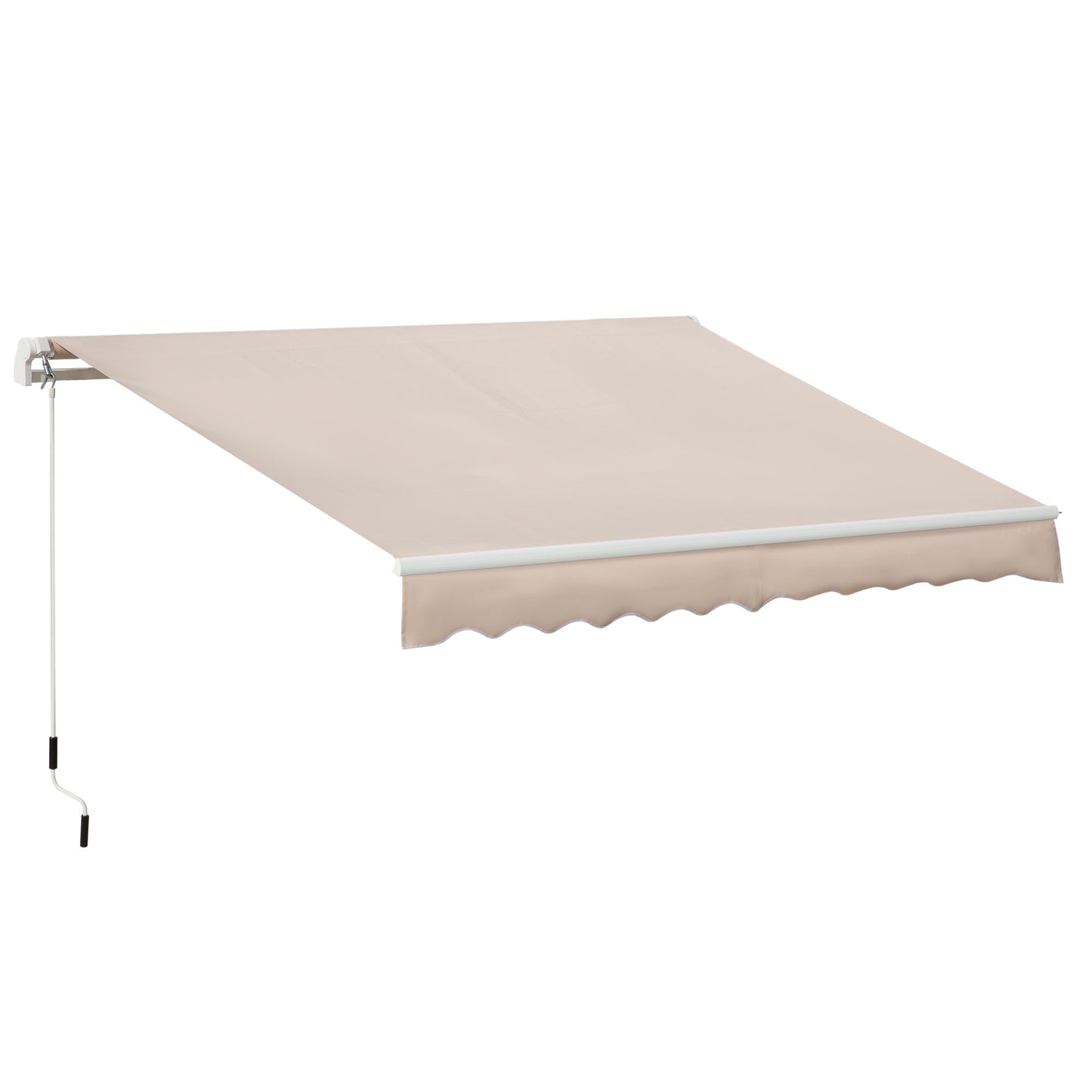 Awning Canopy Manual Retractable Porch Sun Shade Shelter 3 x 2m