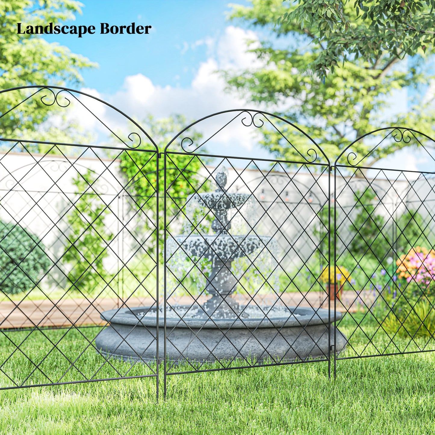 43in x 11.5ft Decorative Garden Fencing