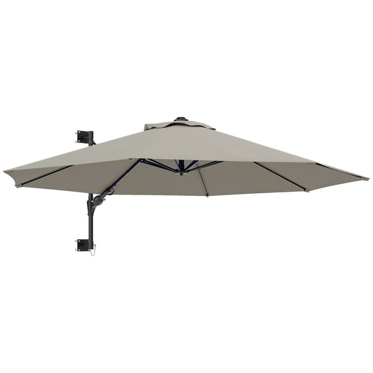 3(m) Wall-Mounted Parasol Shade, with Handle