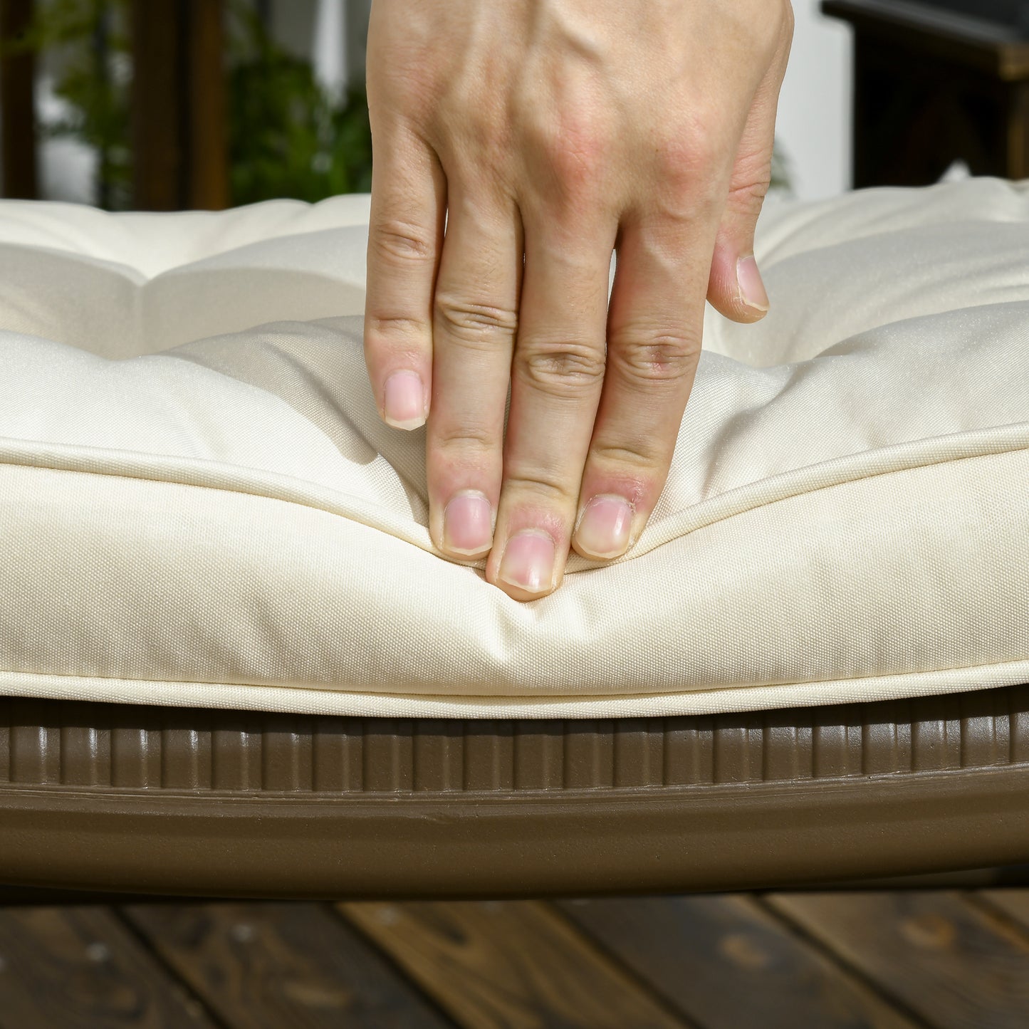 Garden Seat Cushion with Ties