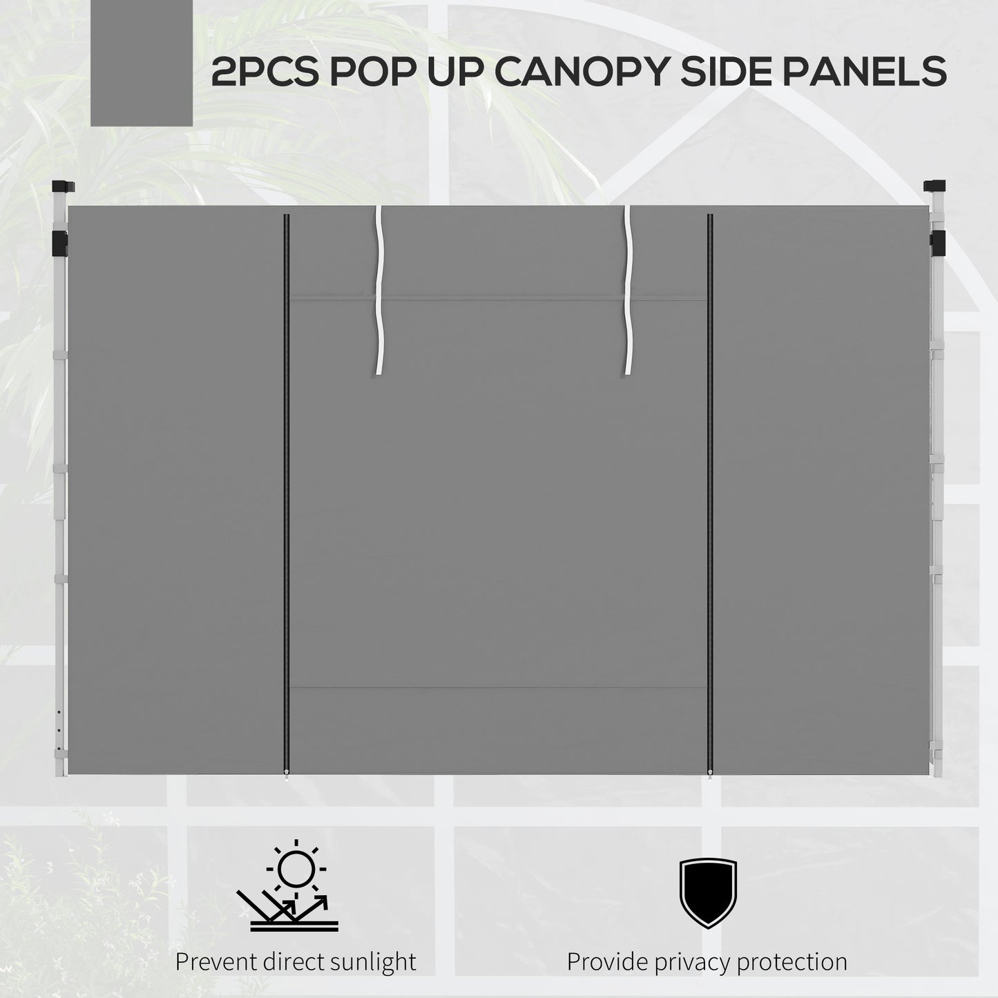 Gazebo Side Panels, 2 Pack Sides Replacement