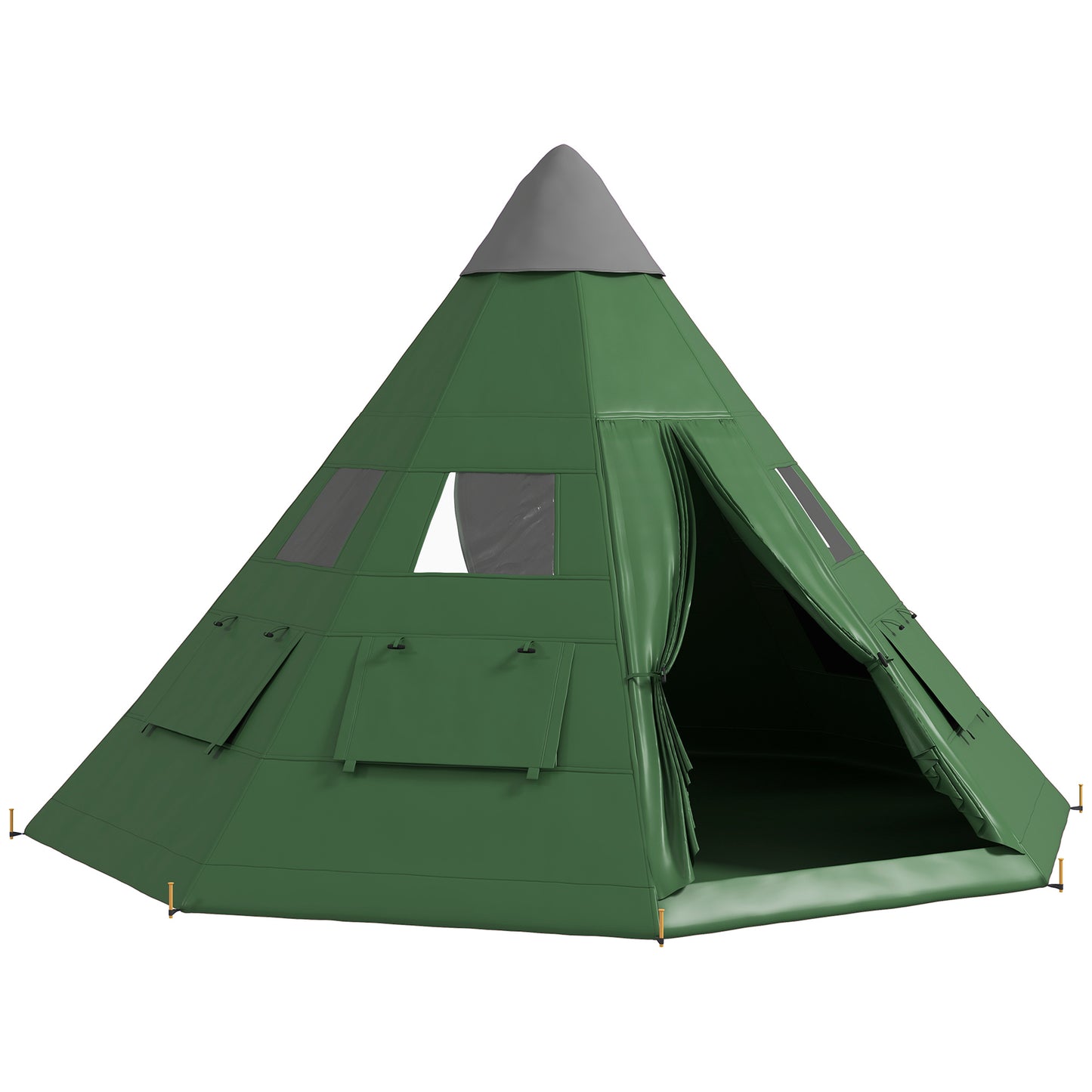 6 Men Tipi Tent with Carry Bag