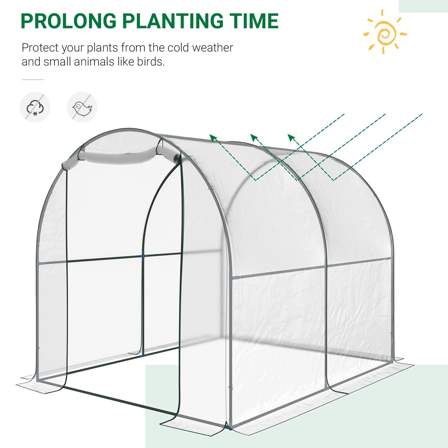 Walk-in Polytunnel Greenhouse (2)