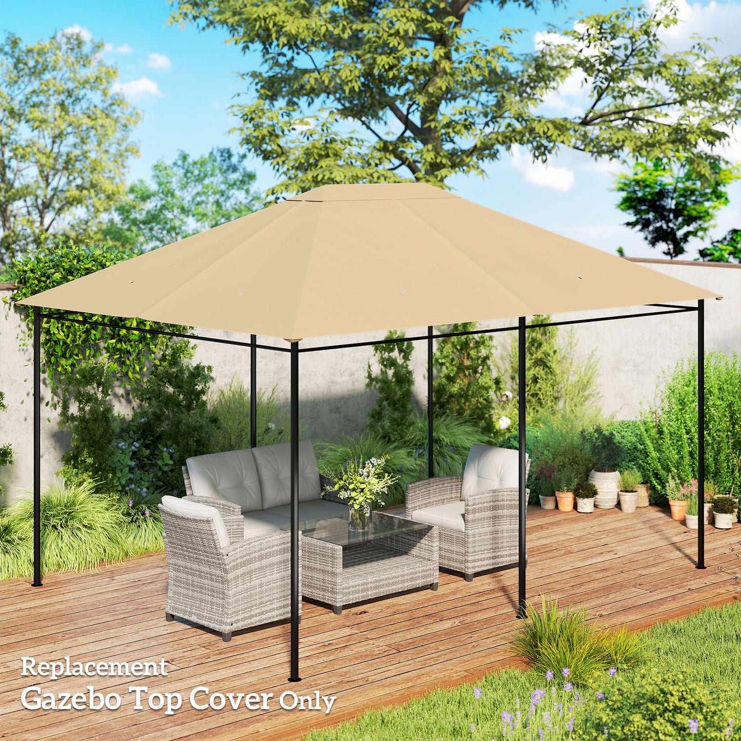 3 x 4m Gazebo Canopy Replacement Cover