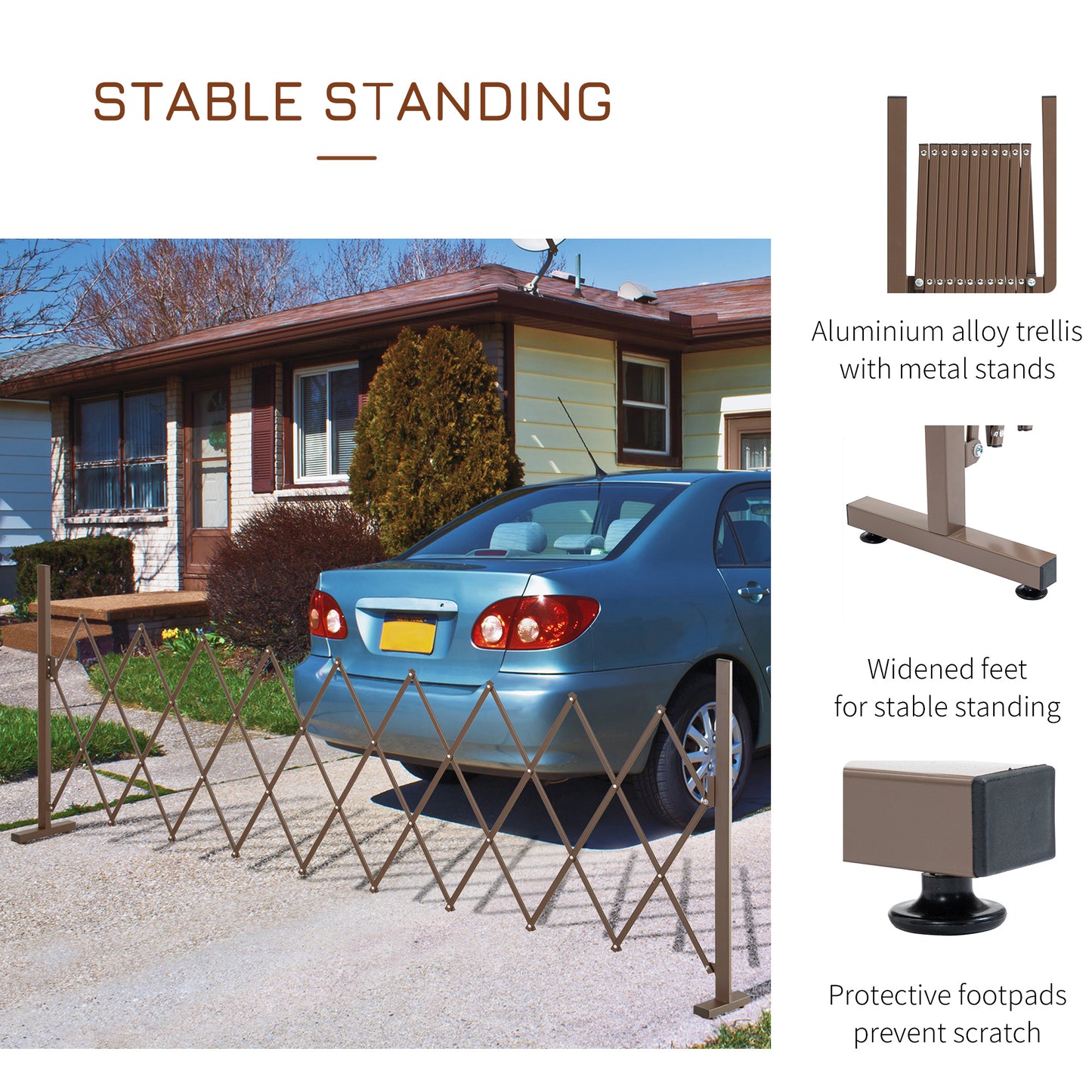 Expanding Trellis Fence, Freestanding Movable Fence (1)
