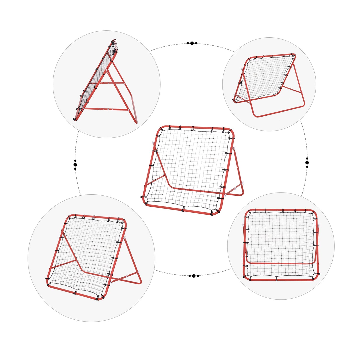Rebounder Net, Practise Kickback Goal, for Teens, Adults Training