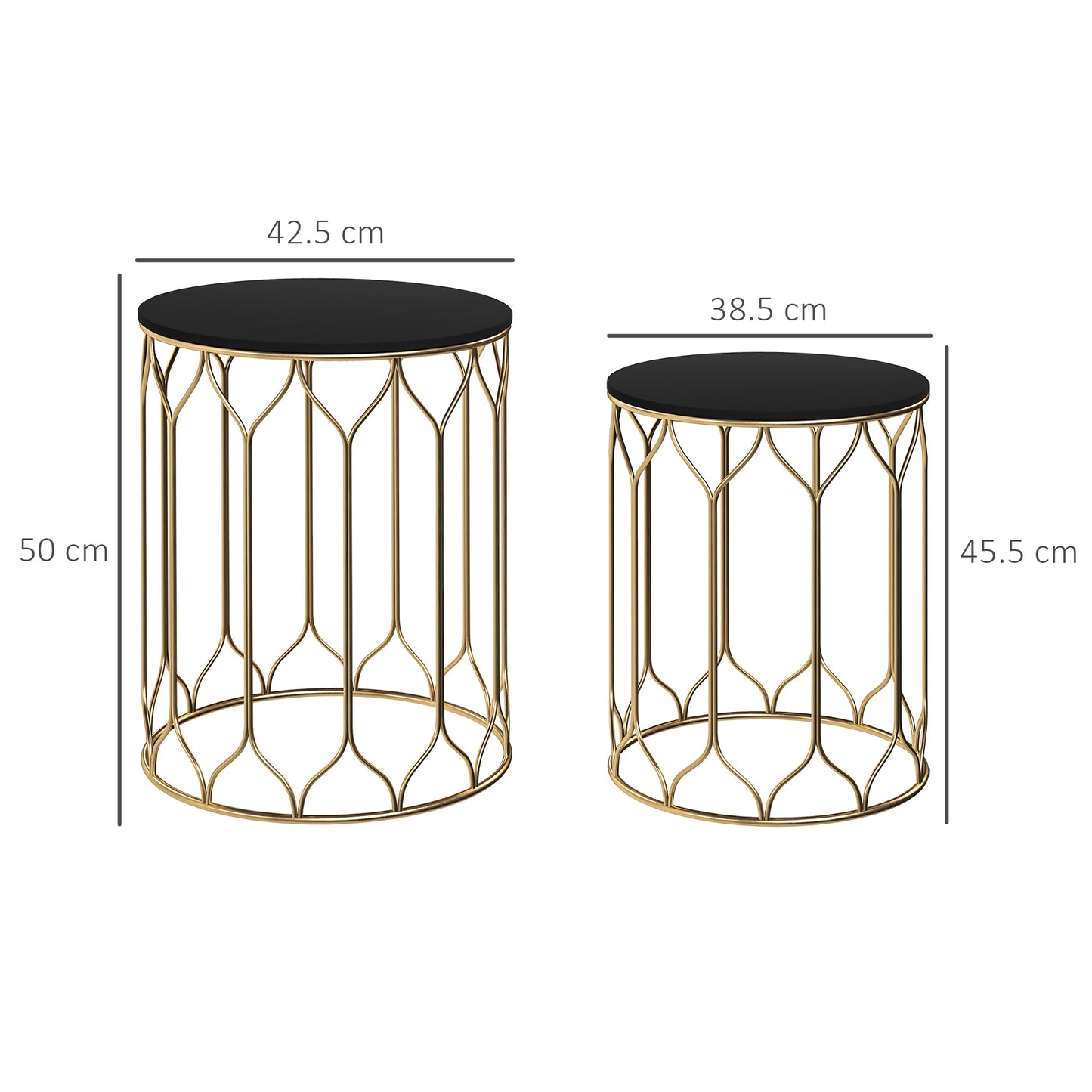 Round Coffee Table Set of 2