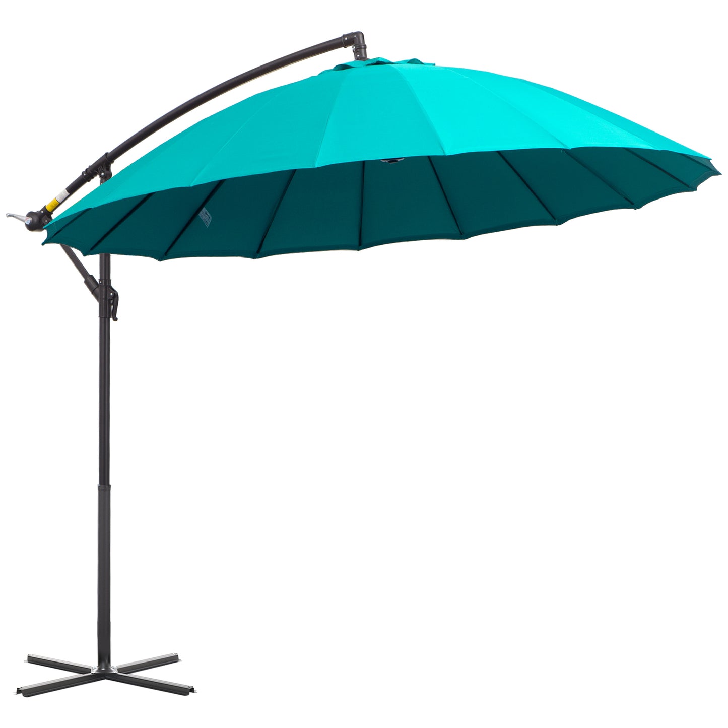 3(m) Cantilever Umbrella 18 Ribs & Vents Adjustable Angle for Patio