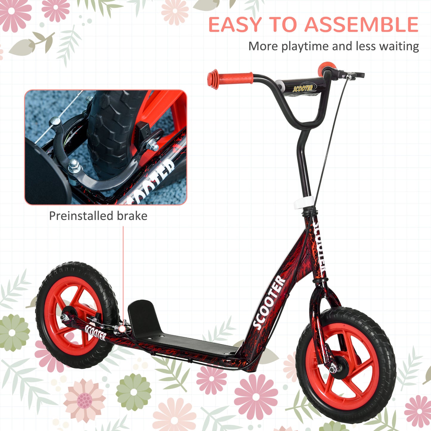 Kids Scooter with Adjustable Handlebar