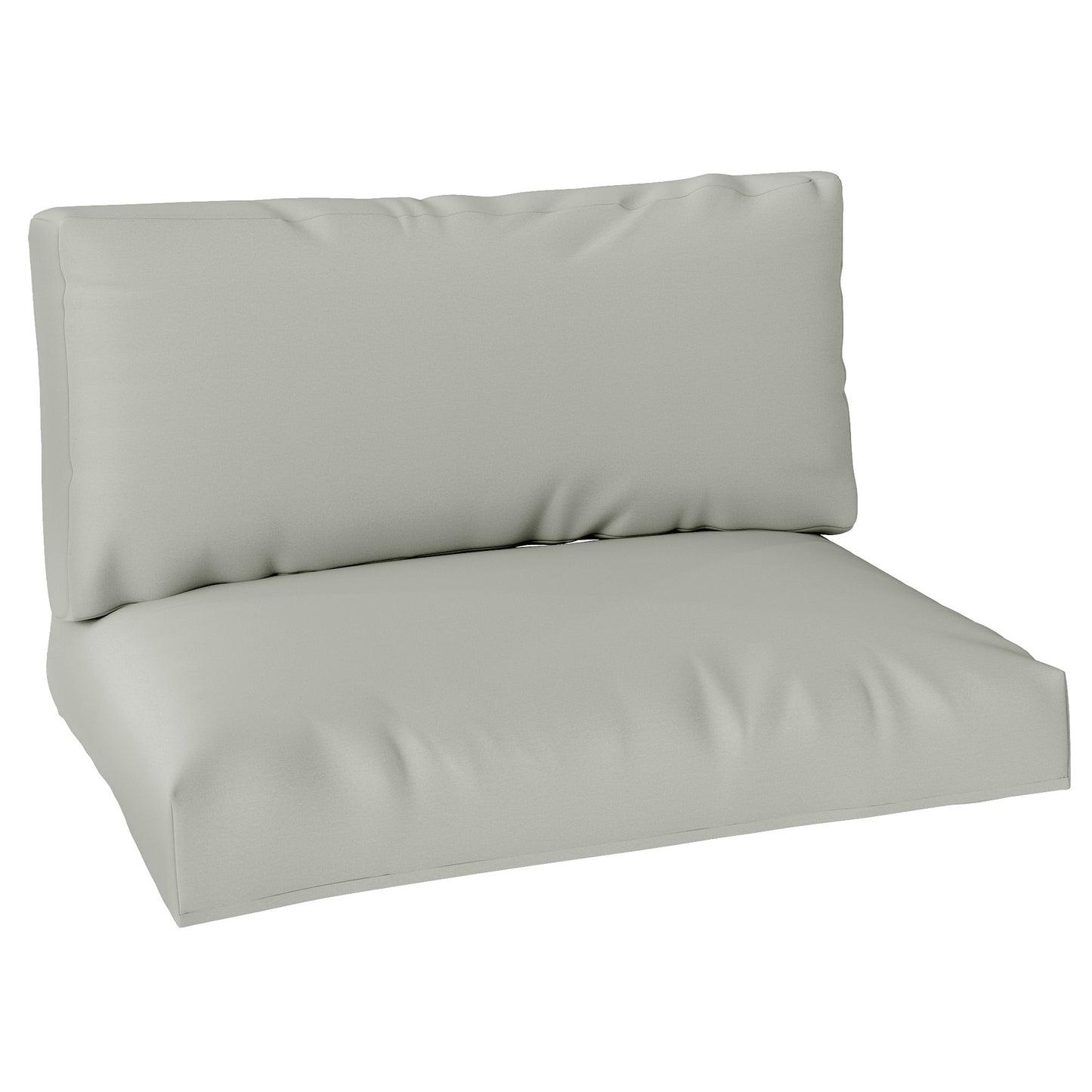 Two Piece Seat Pallet and Back Cushions