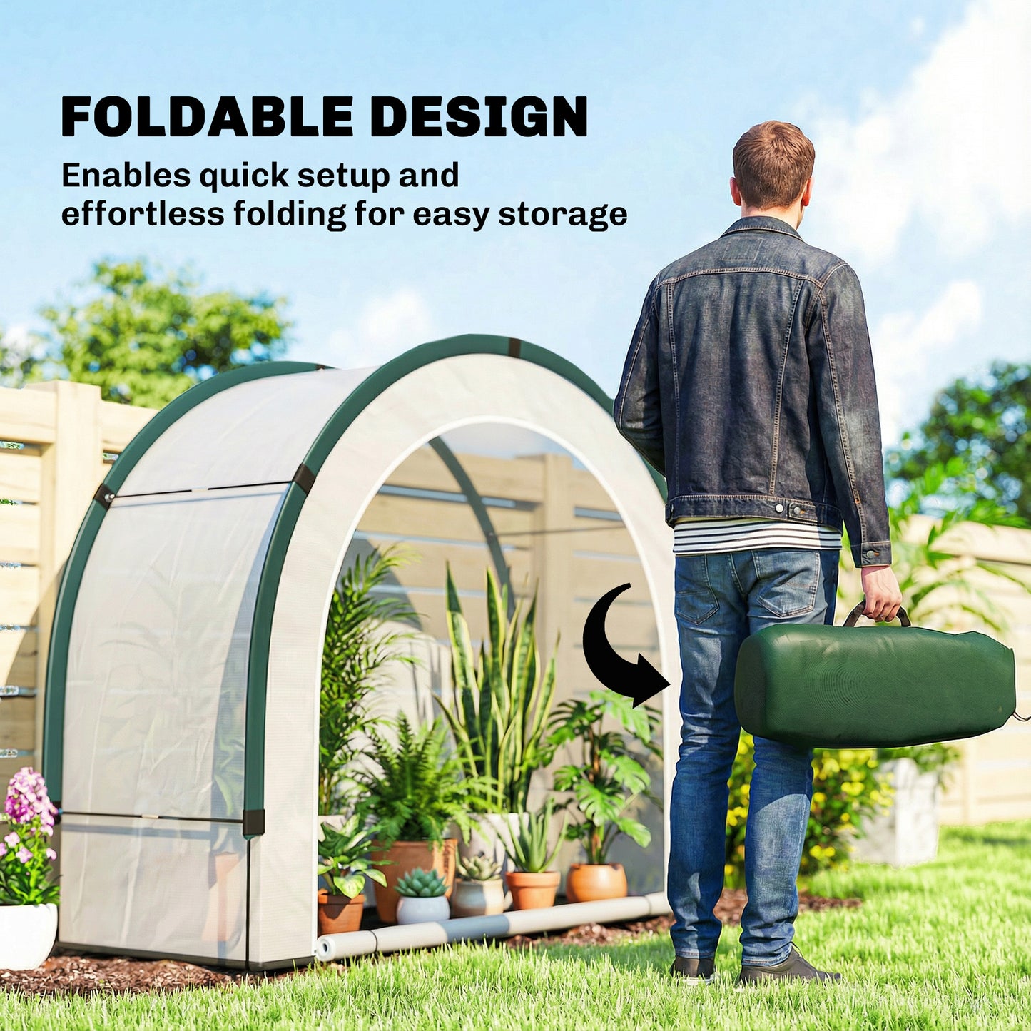 Foldable Small Greenhouse, Portable Green House Mini Greenhouse