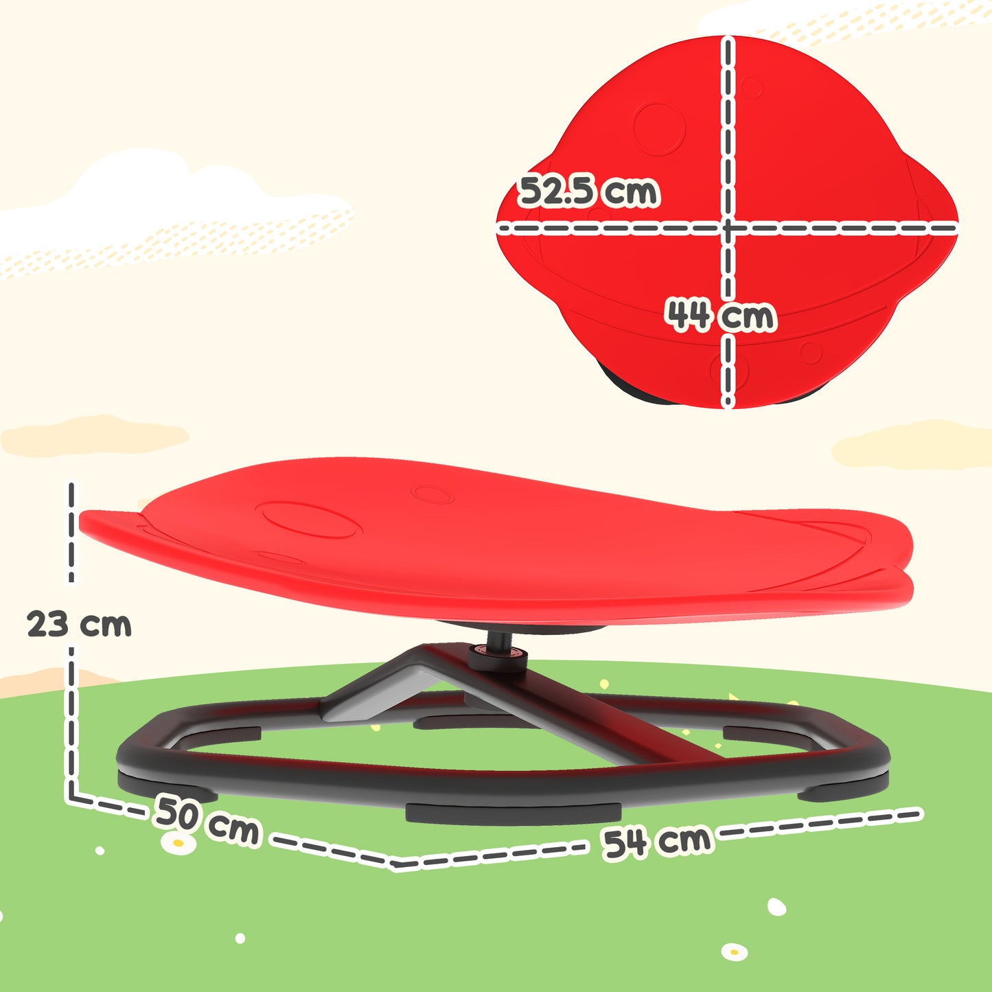 Planet-Shaped-kids Swivel Chair, Sensory Spinning Chair for Balance