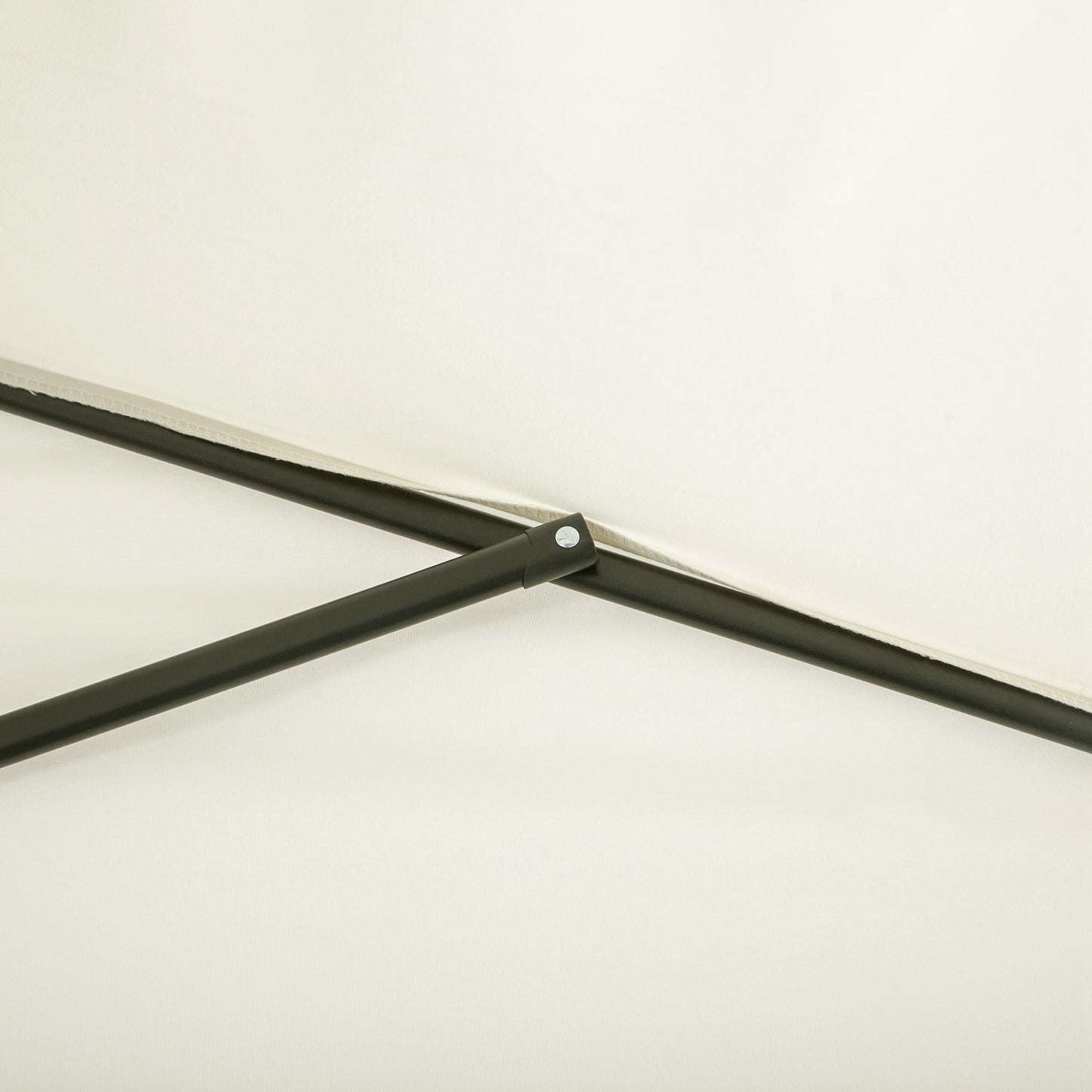 Balcony Half Parasol Semi Round Umbrella Patio Crank Handle (2.3 m